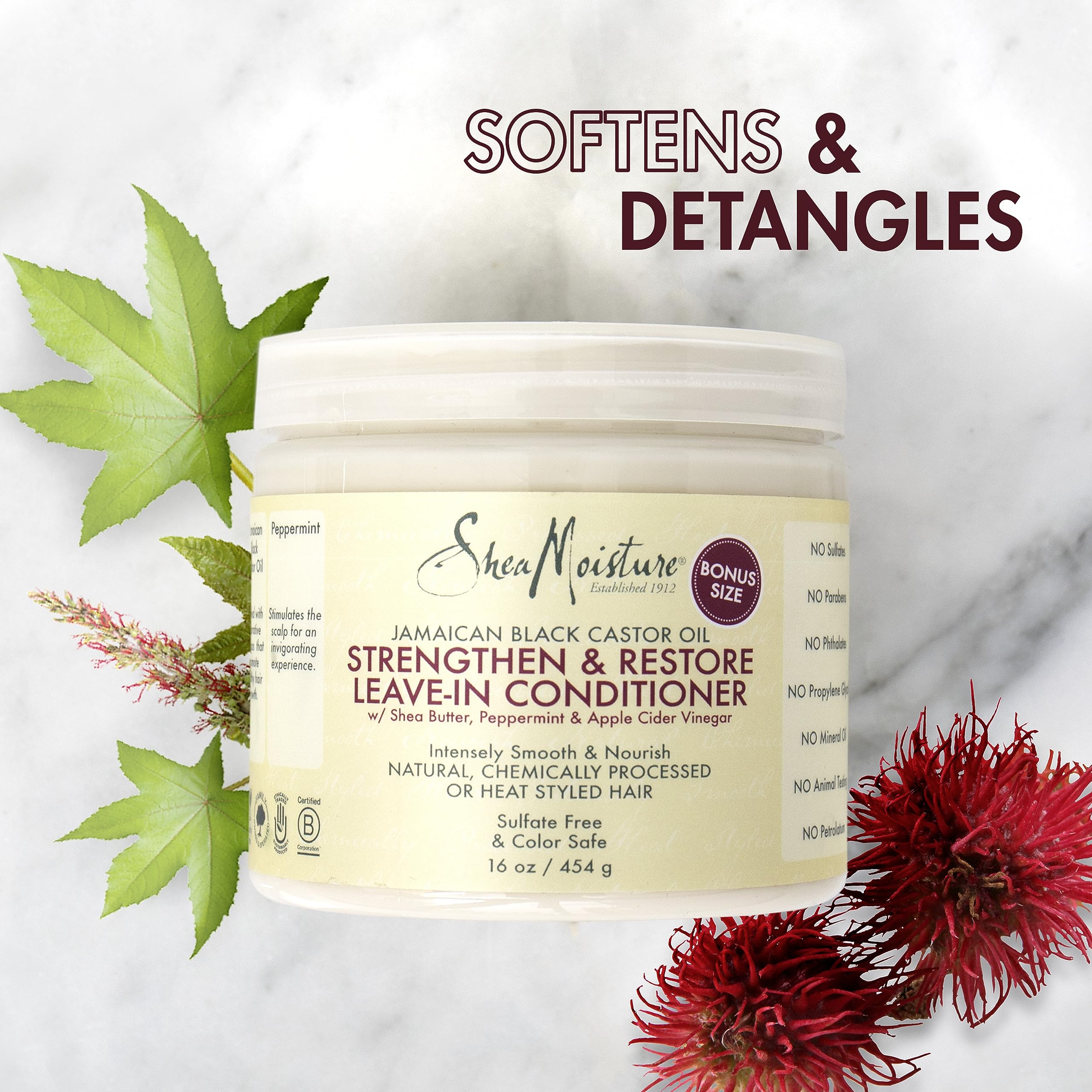Foto 4 | Acondicionador Sin Enjuague Sheamoisture Con Aceite De Ricino Negro Jamaicano - Venta Internacional.