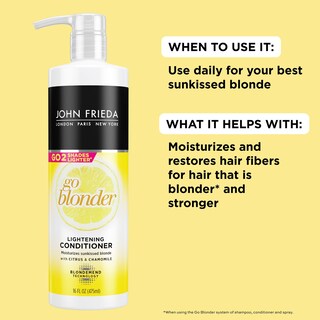 Foto 2 | Acondicionador John Frieda Sheer Blonde Go Blonder 473 Ml - Venta Internacional.