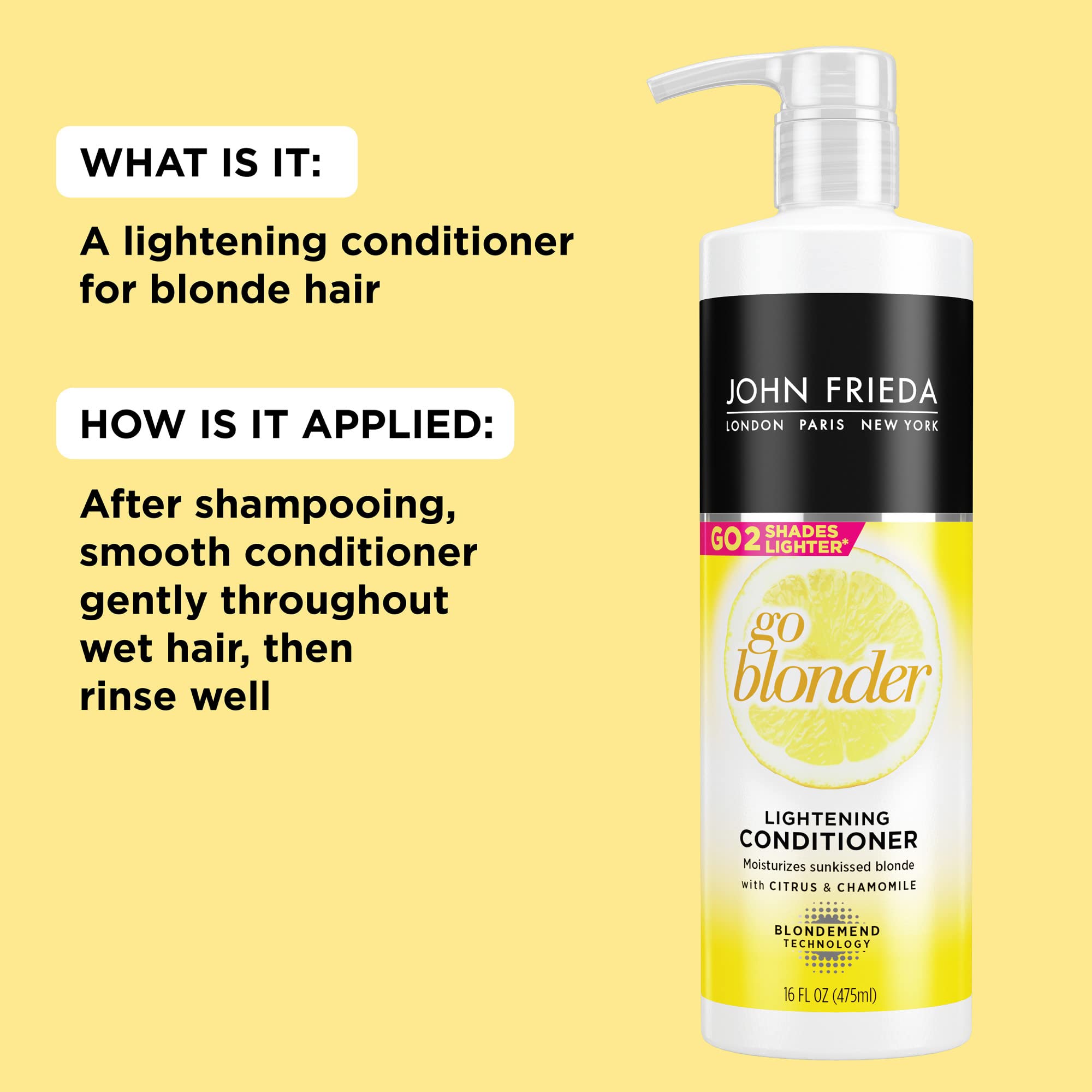 Foto 4 pulgar | Acondicionador John Frieda Sheer Blonde Go Blonder 473 Ml - Venta Internacional.