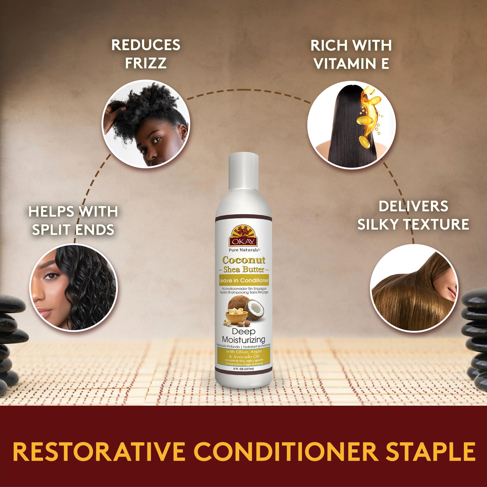 Foto 7 pulgar | Acondicionador Okay Coconut Hibiscus Restore Hydrate 360 Ml - Venta Internacional.