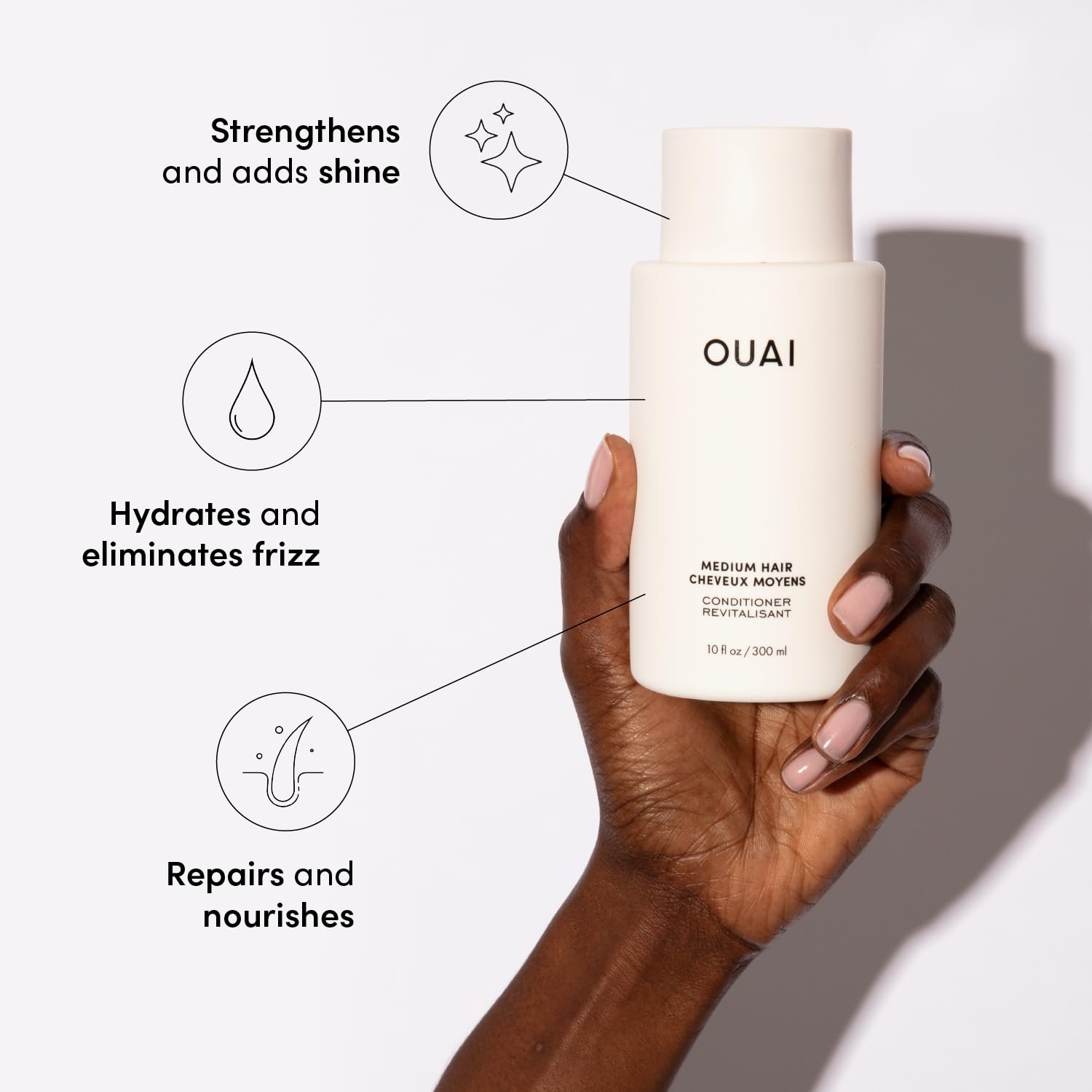Foto 3 pulgar | Acondicionador Ouai Medium Hydrating Con Aceite De Coco, 300 Ml - Venta Internacional.