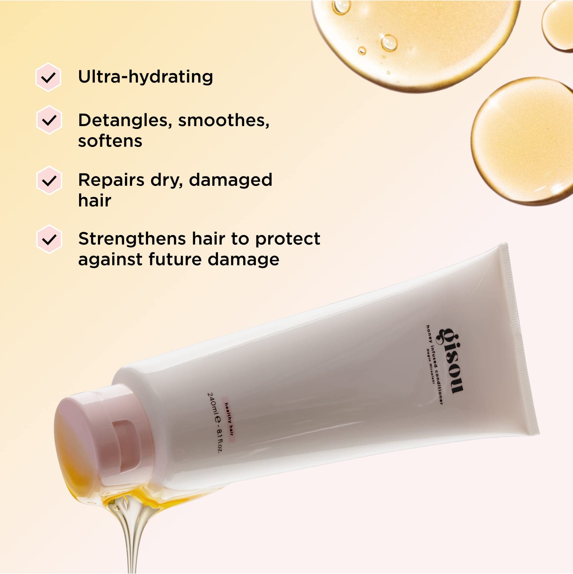 Foto 6 pulgar | Acondicionador Gisou Honey Infused Travel, Tamaño 50 Ml - Venta Internacional.