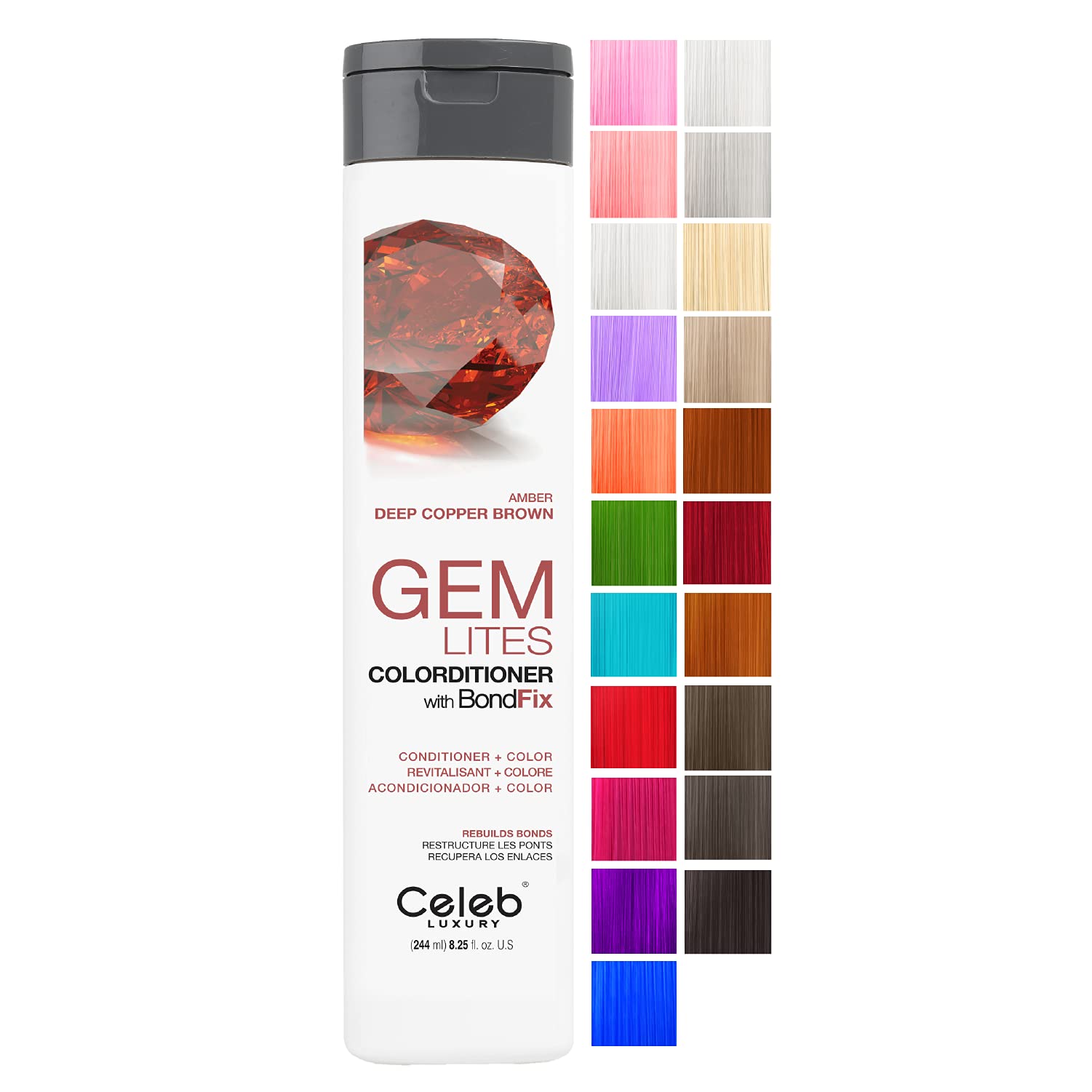Acondicionador Depositante De Color Para El Cabello Celeb Luxury Gem Lites - Venta Internacional.