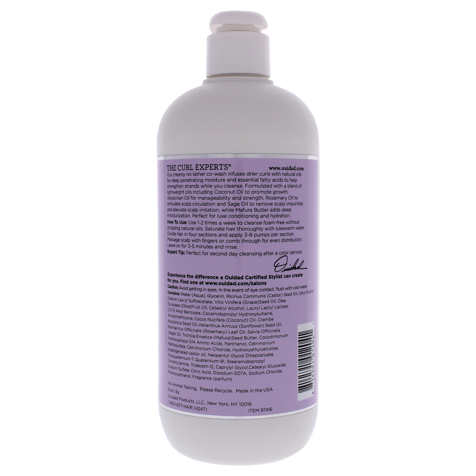 Foto 3 pulgar | Acondicionador Ouidad Curl Immersion, Sin Espuma, Coco, 473 Ml - Venta Internacional.