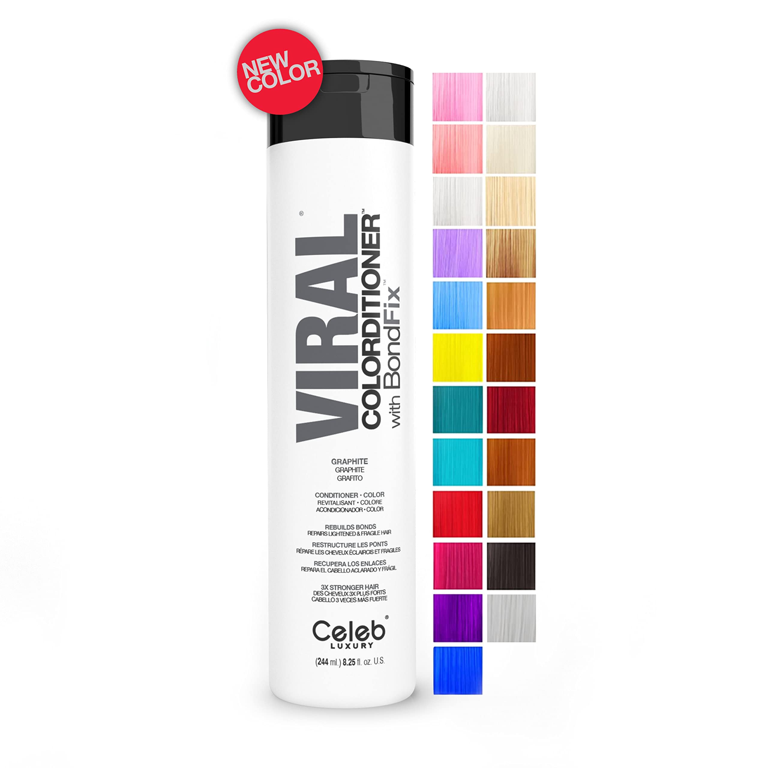 Foto 2 pulgar | Acondicionador Depositante De Color Para El Cabello Celeb Luxury Viral Graphite - Venta Internacional.