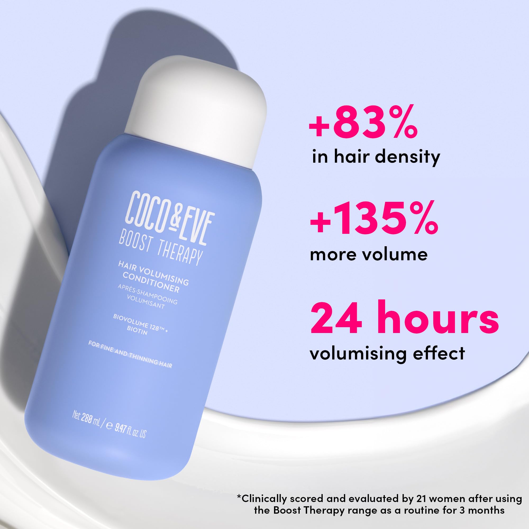 Foto 3 | Acondicionador Voluminizador Para Cabello Coco & Eve Boost Therapy 280 Ml - Venta Internacional.