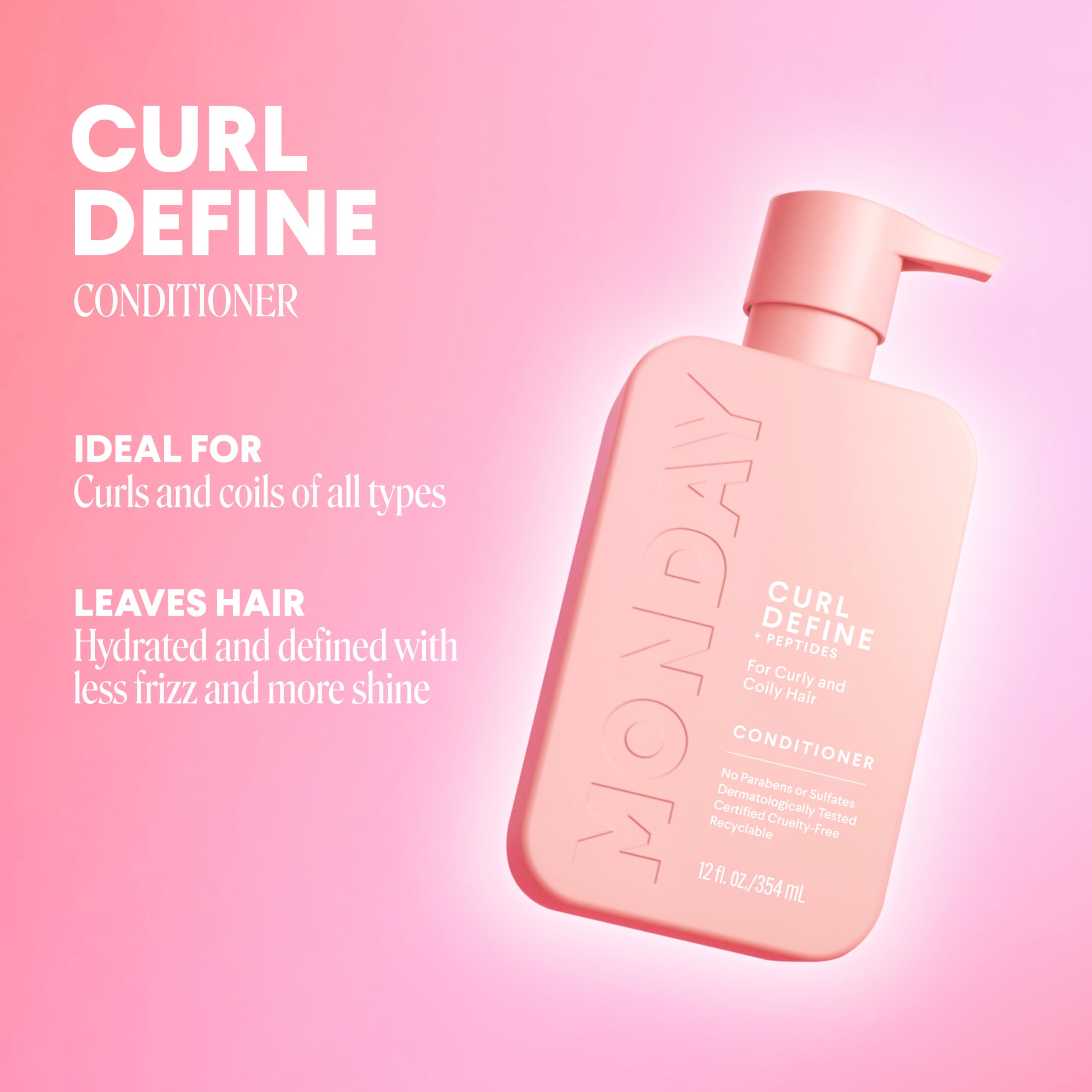 Foto 3 pulgar | Acondicionador Monday Haircare Curl Define 355 Ml Para Rizos Nutritivos - Venta Internacional.