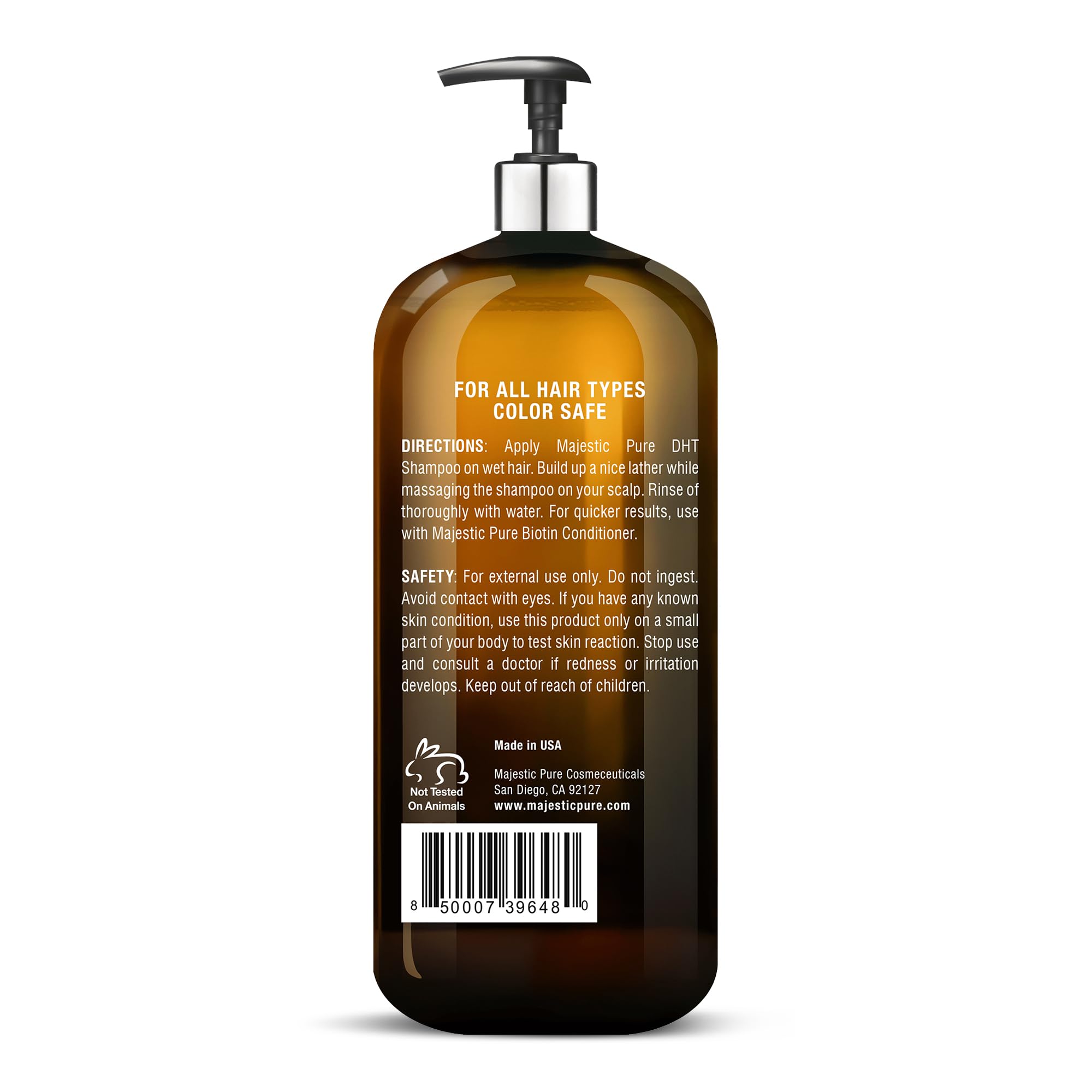 Foto 4 pulgar | Acondicionador Majestic Pure Biotin Para Pérdida De Cabello, 480 Ml, Sin Sulfatos - Venta Internacional.