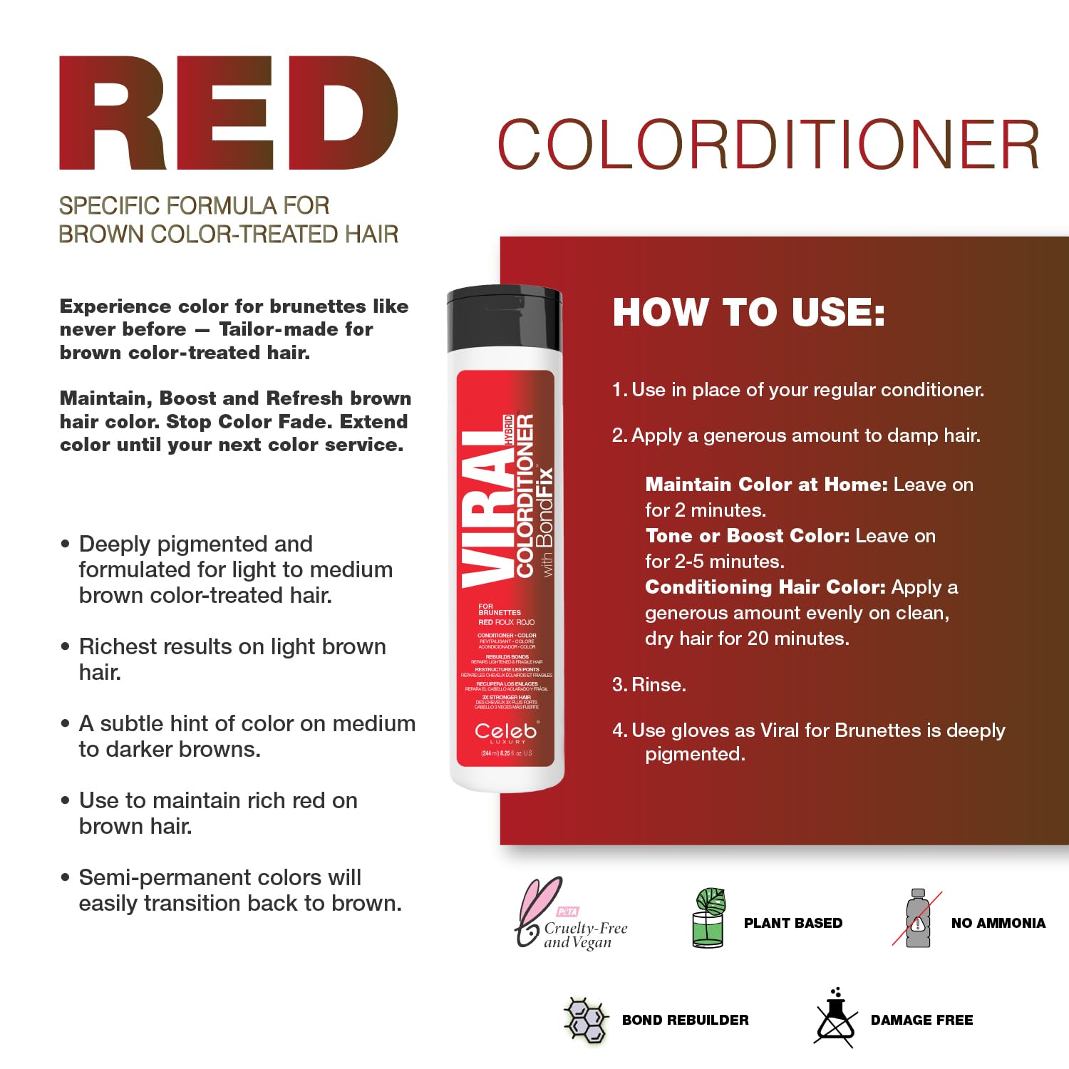 Foto 4 pulgar | Acondicionador Colorwash Que Deposita Tintes Para El Cabello Celeb Luxury - Venta Internacional.
