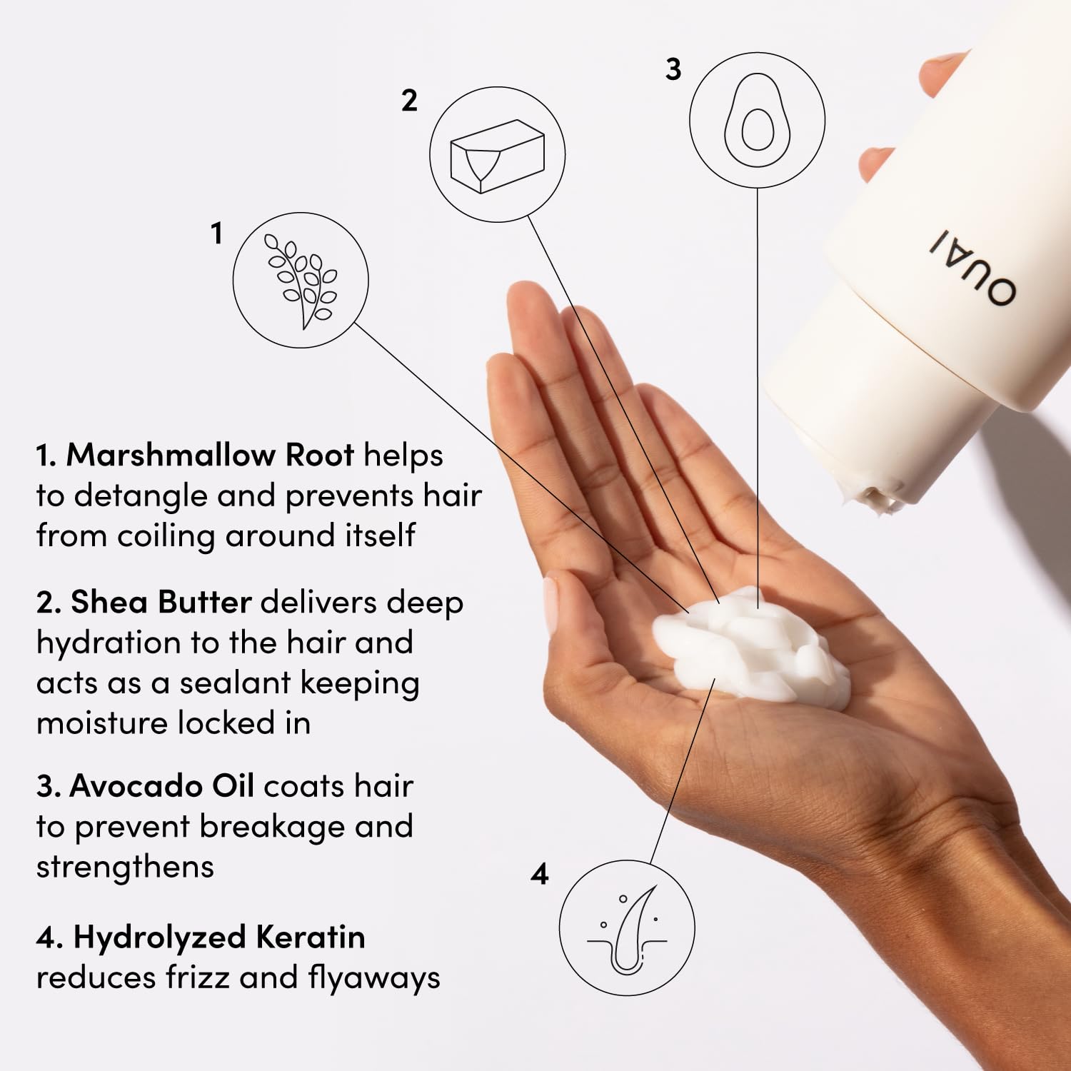 Foto 4 pulgar | Acondicionador Ouai Hidratante Para Cabello Grueso, 946 Ml, Recambio - Venta Internacional.