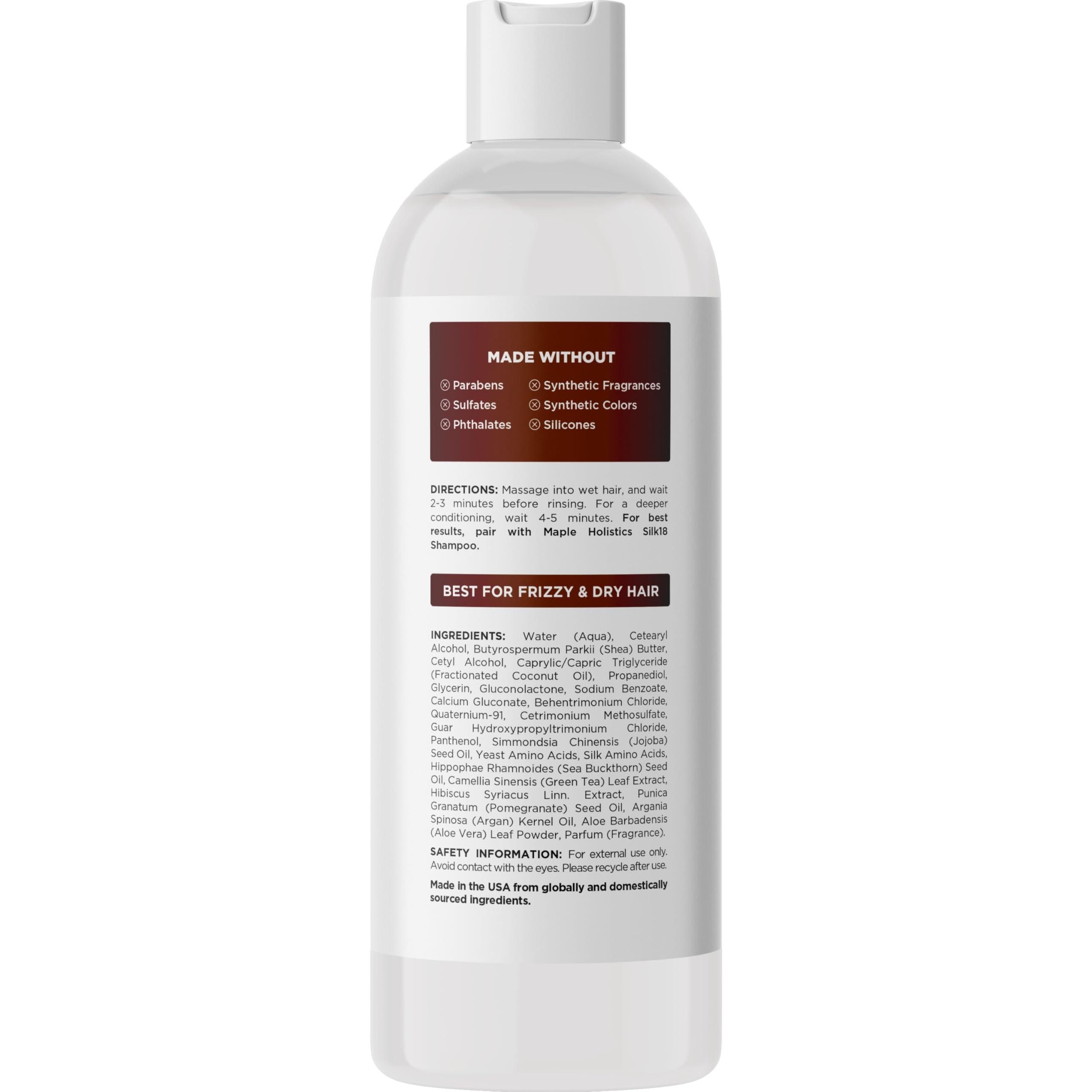 Foto 7 pulgar | Acondicionador Para Cabello Seco Dañado Maple Holistics Silk18 - Venta Internacional.