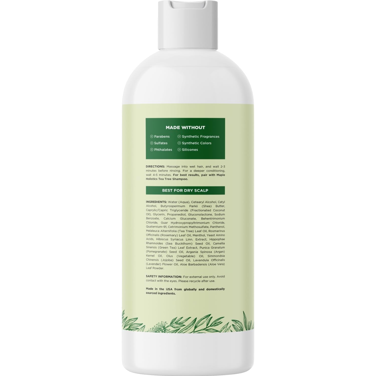 Foto 5 pulgar | Acondicionador Maple Holistics Con Aceite De Árbol De Té Para Cabello Seco, 250 Ml - Venta Internacional.