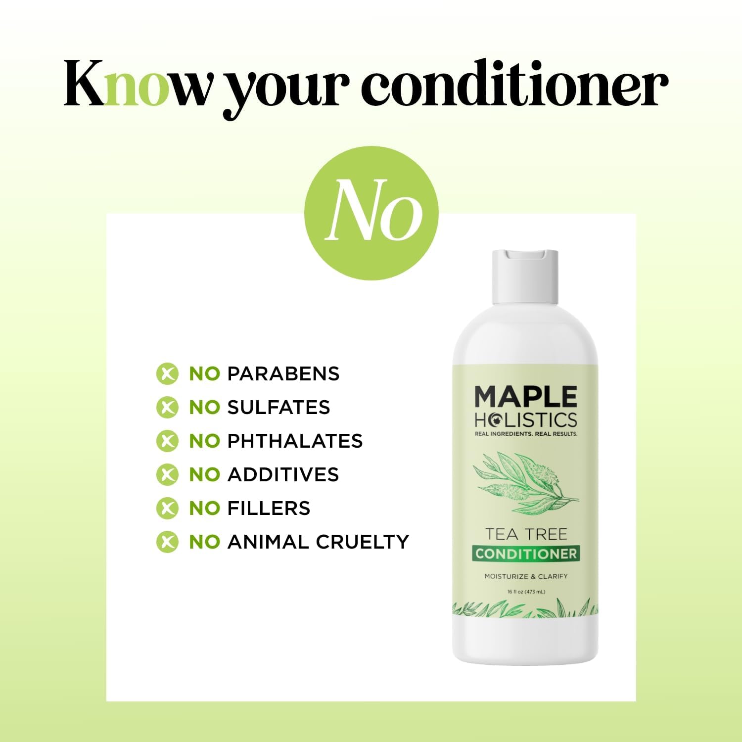 Foto 8 pulgar | Acondicionador Maple Holistics Con Aceite De Árbol De Té Para Cabello Seco, 250 Ml - Venta Internacional.