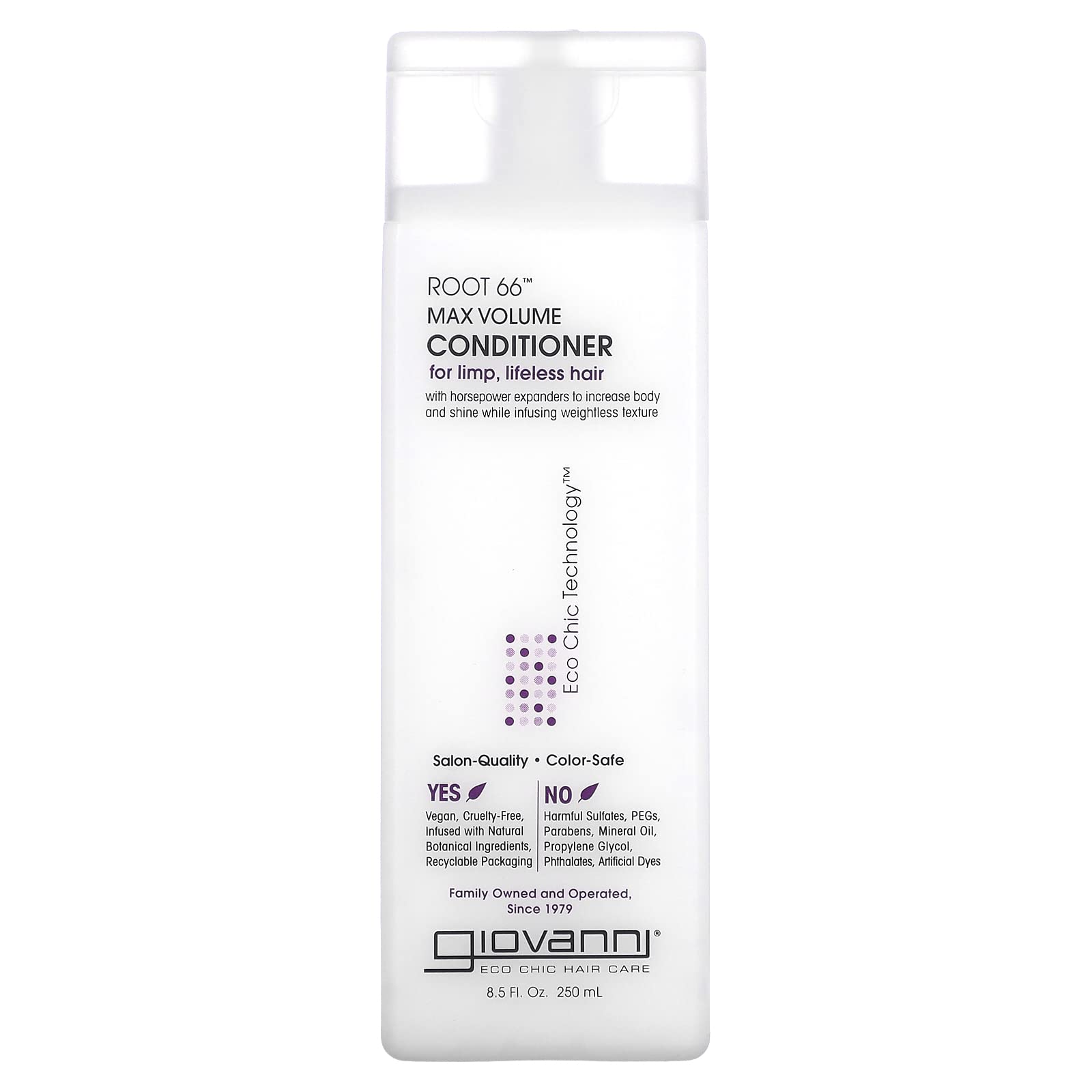 Acondicionador Giovanni Root 66 Max Volume, 250 Ml, Hidratante - Venta Internacional.
