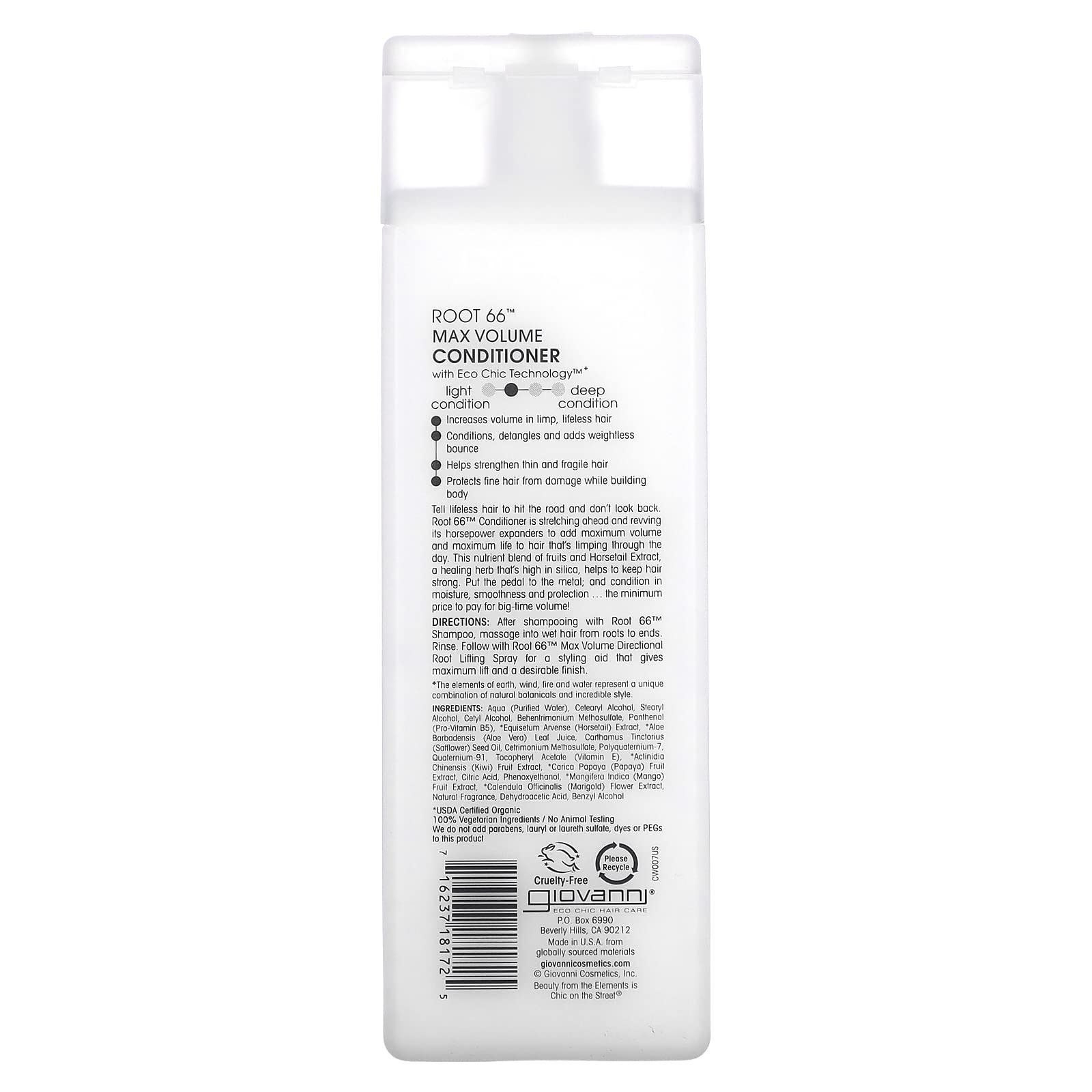 Foto 2 | Acondicionador Giovanni Root 66 Max Volume, 250 Ml, Hidratante - Venta Internacional.