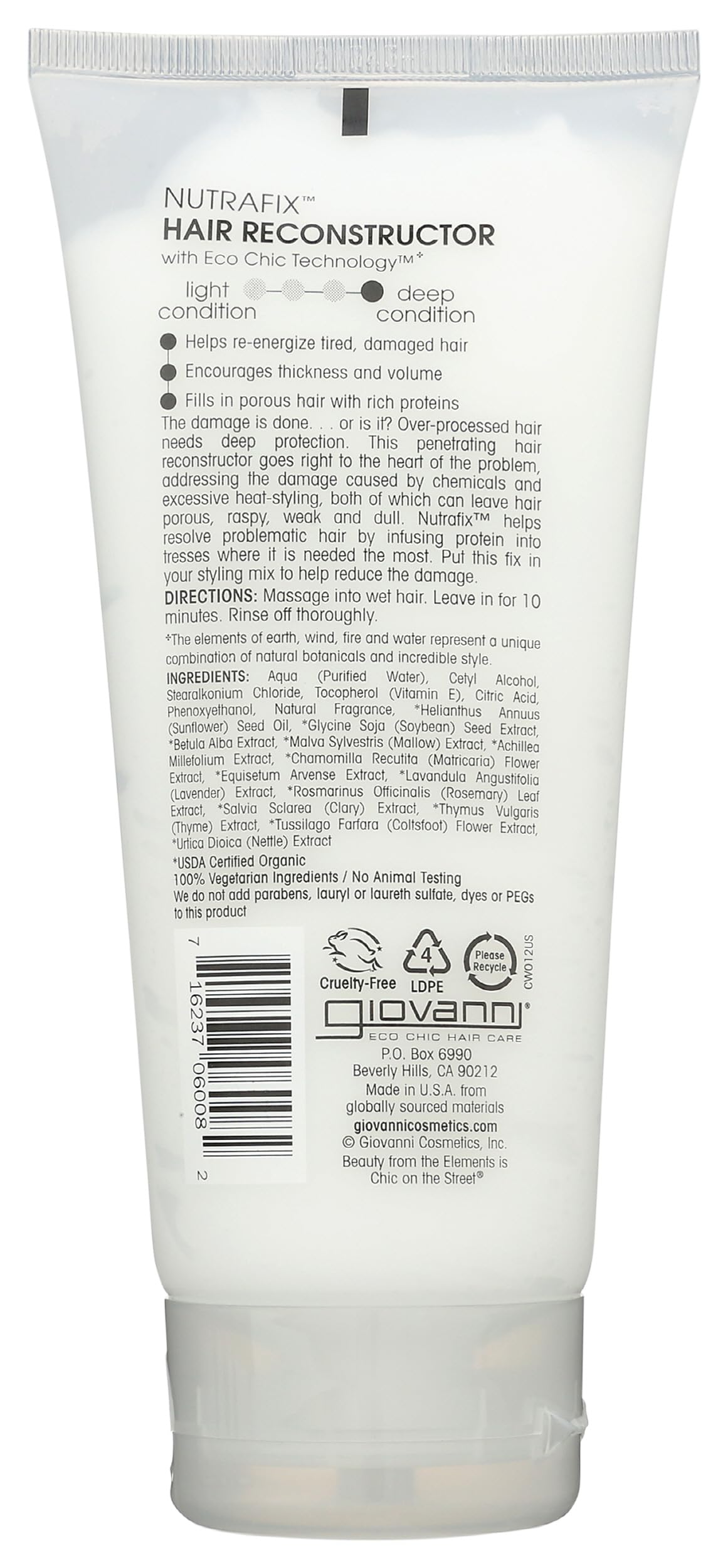 Foto 3 pulgar | Acondicionador Reconstructor Capilar Giovanni Nutrafix 200 Ml - Venta Internacional.