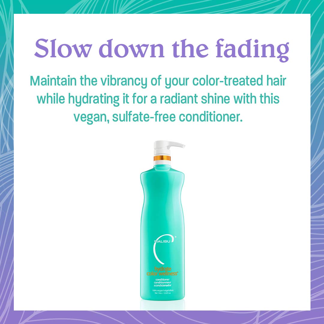 Foto 2 | Acondicionador Malibu C Hydrate Color Wellness 1l Hidratante - Venta Internacional.