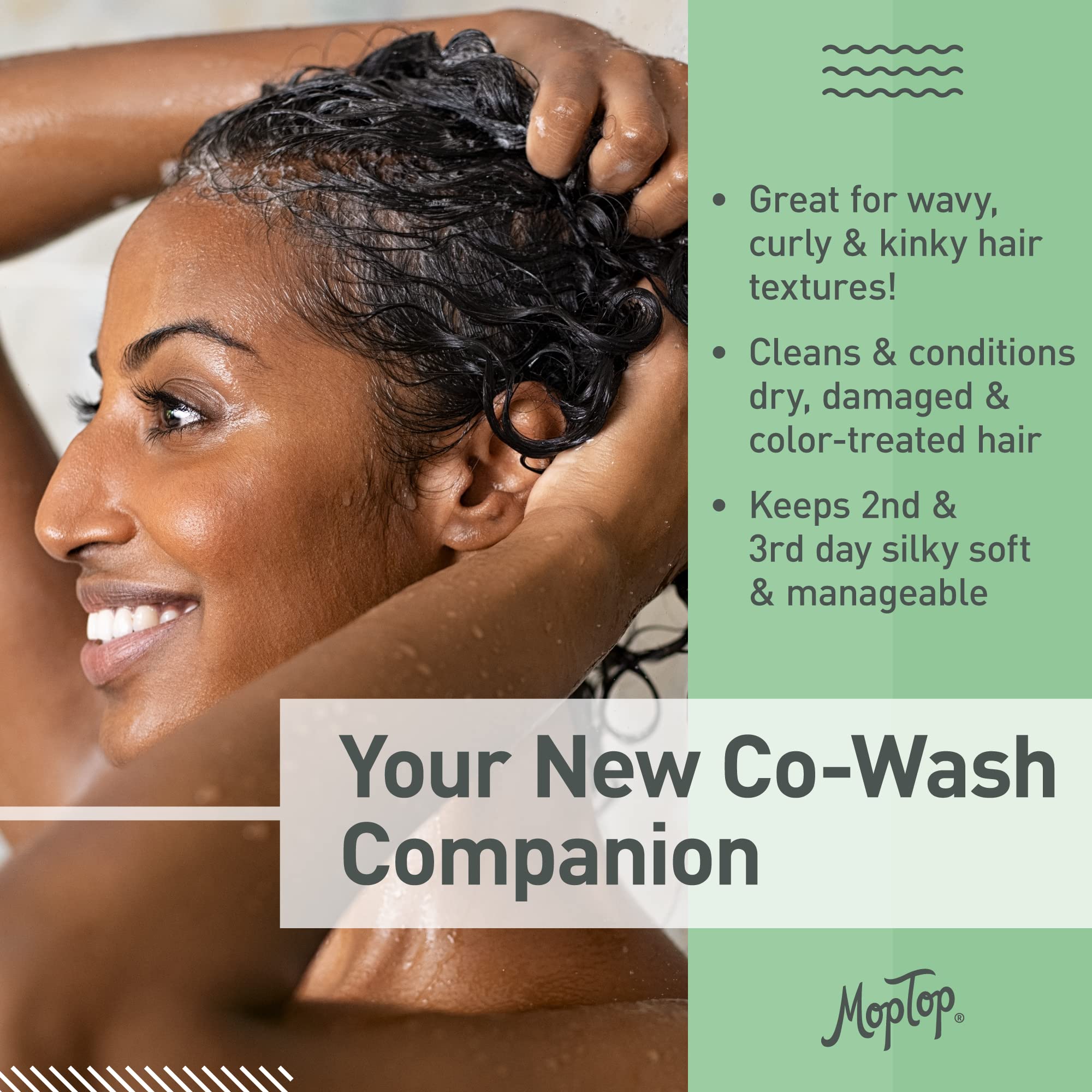 Foto 2 | Acondicionador Limpiador Moptop Cowash Curly Hair 240 Ml Citrus - Venta Internacional.