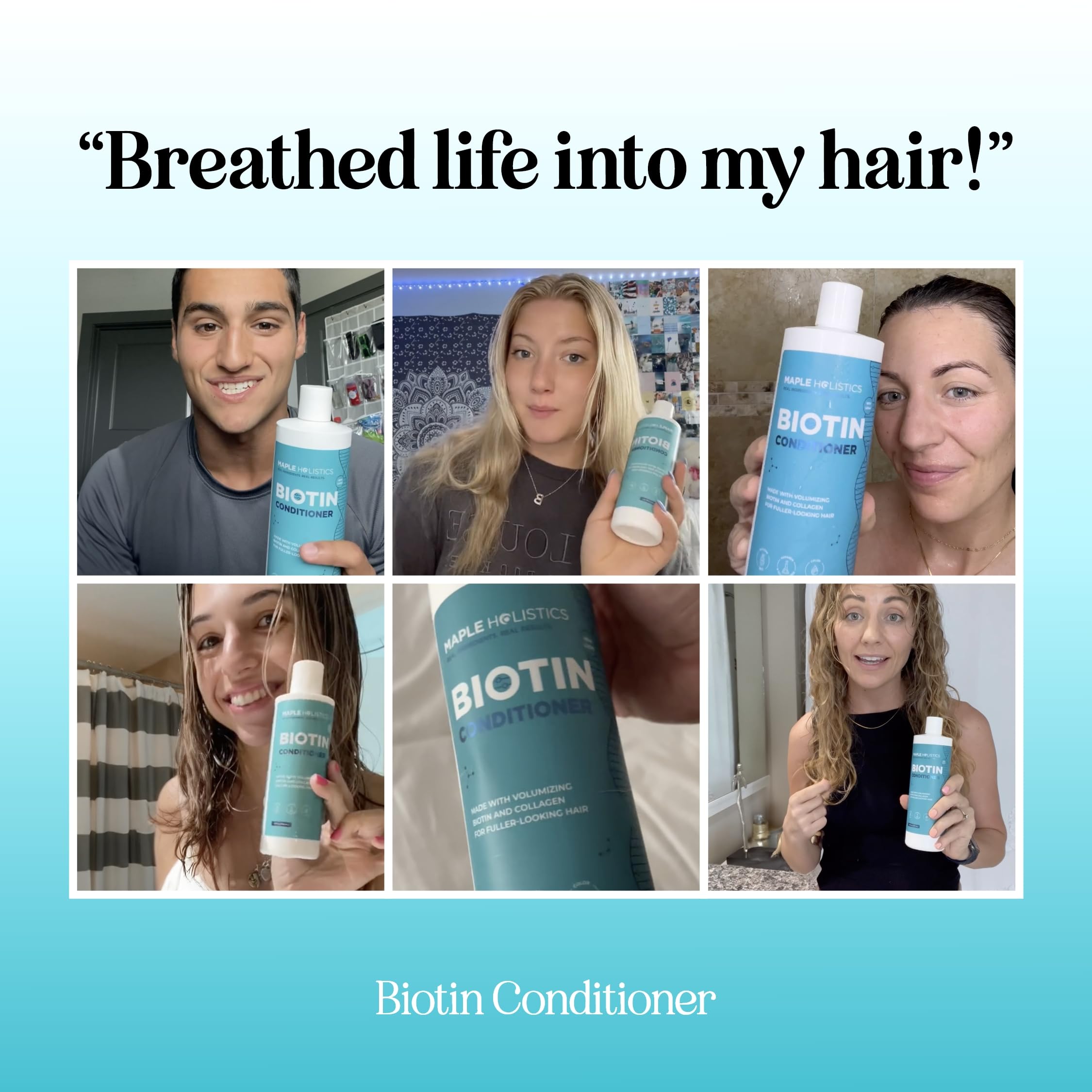 Foto 4 | Acondicionador Maple Holistics Con Biotina Voluminizadora Para Cabello Delgado - Venta Internacional.