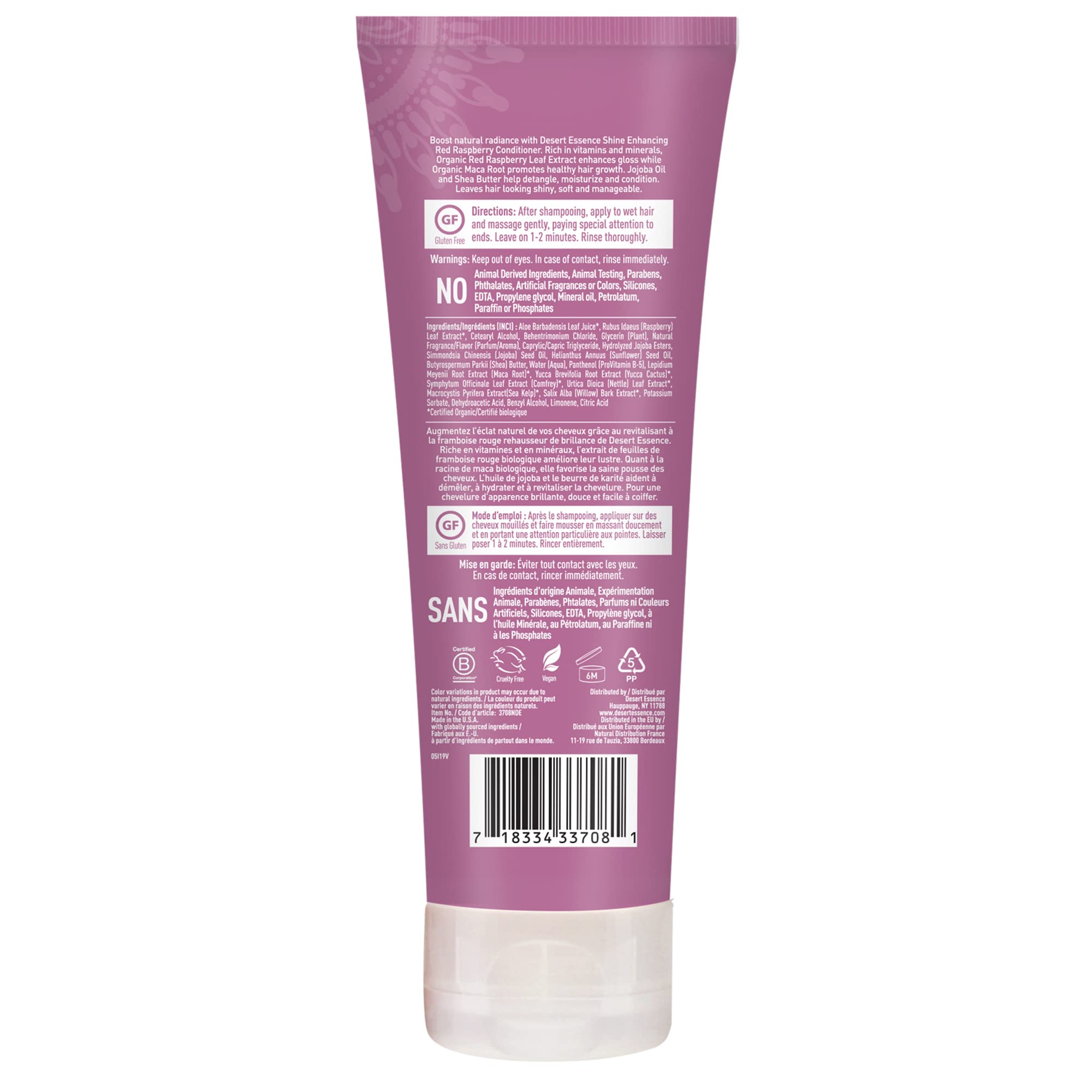 Foto 4 pulgar | Acondicionador Desert Essence, Frambuesa Roja, 240 Ml, Realza - Venta Internacional.