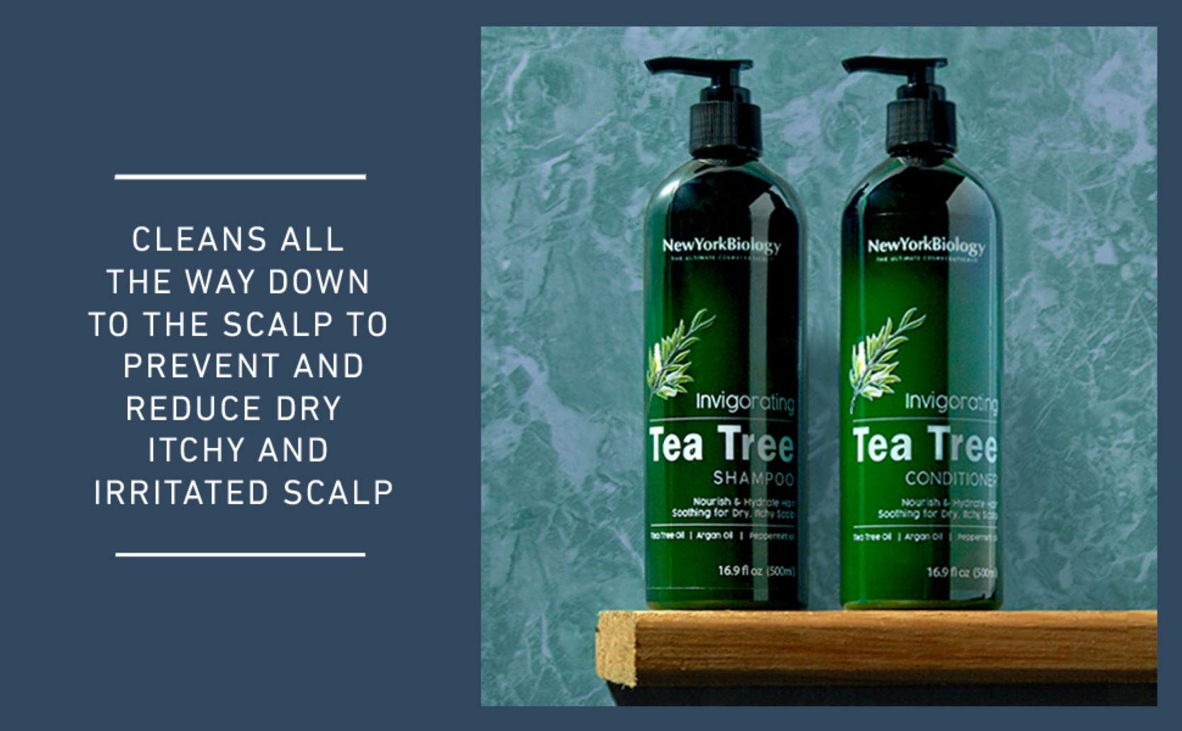 Foto 5 pulgar | Acondicionador New York Biology Tea Tree 500 Ml Para Aliviar La Caspa - Venta Internacional.