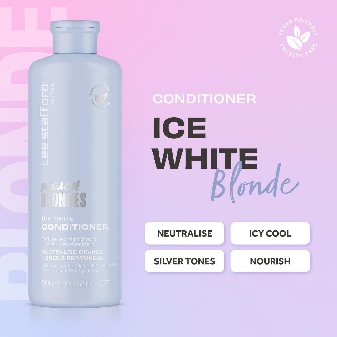Foto 2 | Acondicionador Lee Stafford Bleach Blondes Ice White 500 Ml - Venta Internacional.