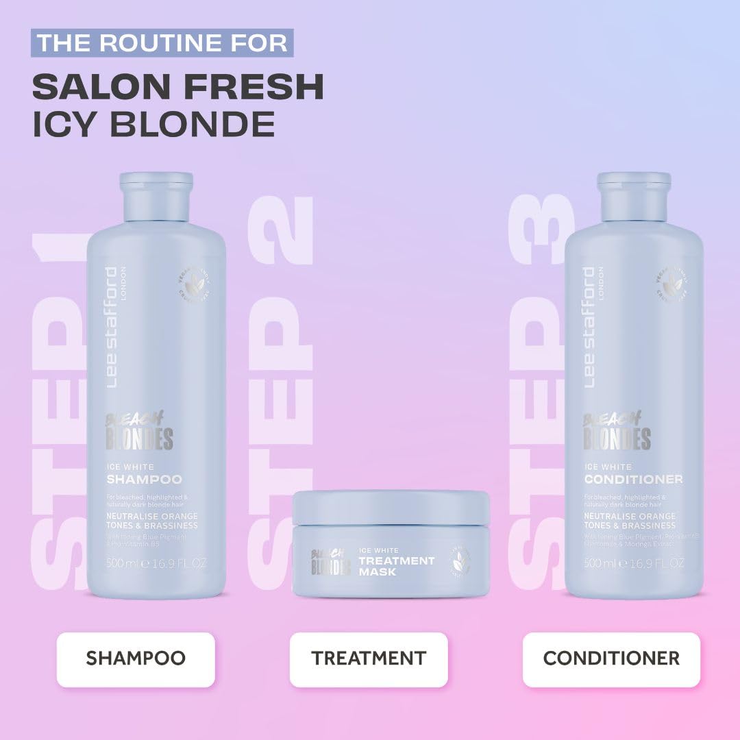 Foto 4 | Acondicionador Lee Stafford Bleach Blondes Ice White 500 Ml - Venta Internacional.
