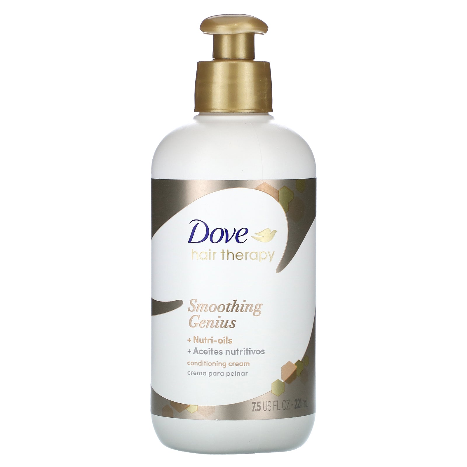 Foto 2 pulgar | Crema Acondicionadora Dove Hair Therapy Smoothing Genius 221 Ml - Venta Internacional.