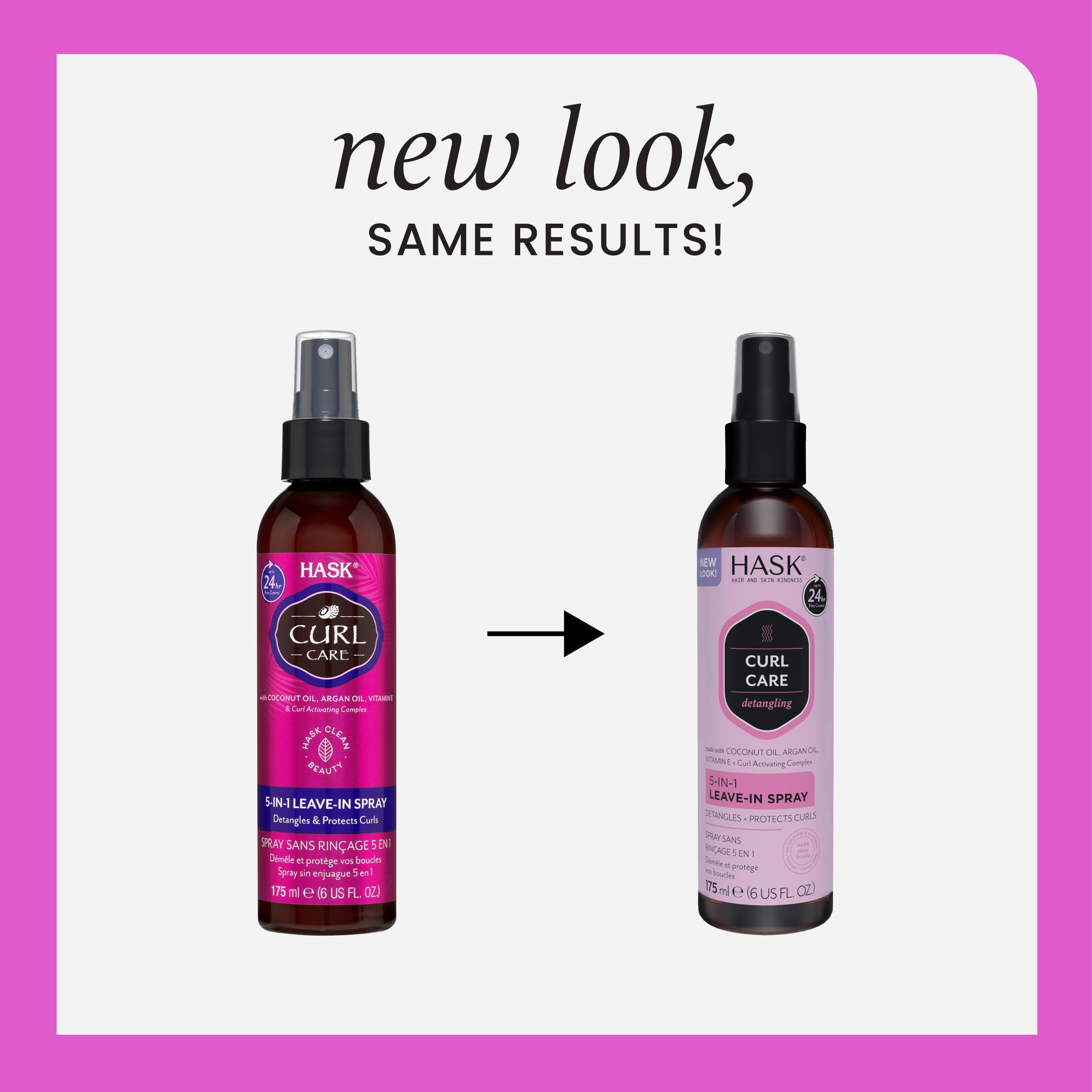 Foto 2 | Acondicionador En Aerosol Sin Enjuague Hask Curl Care 5 En 1 Vegan - Venta Internacional.