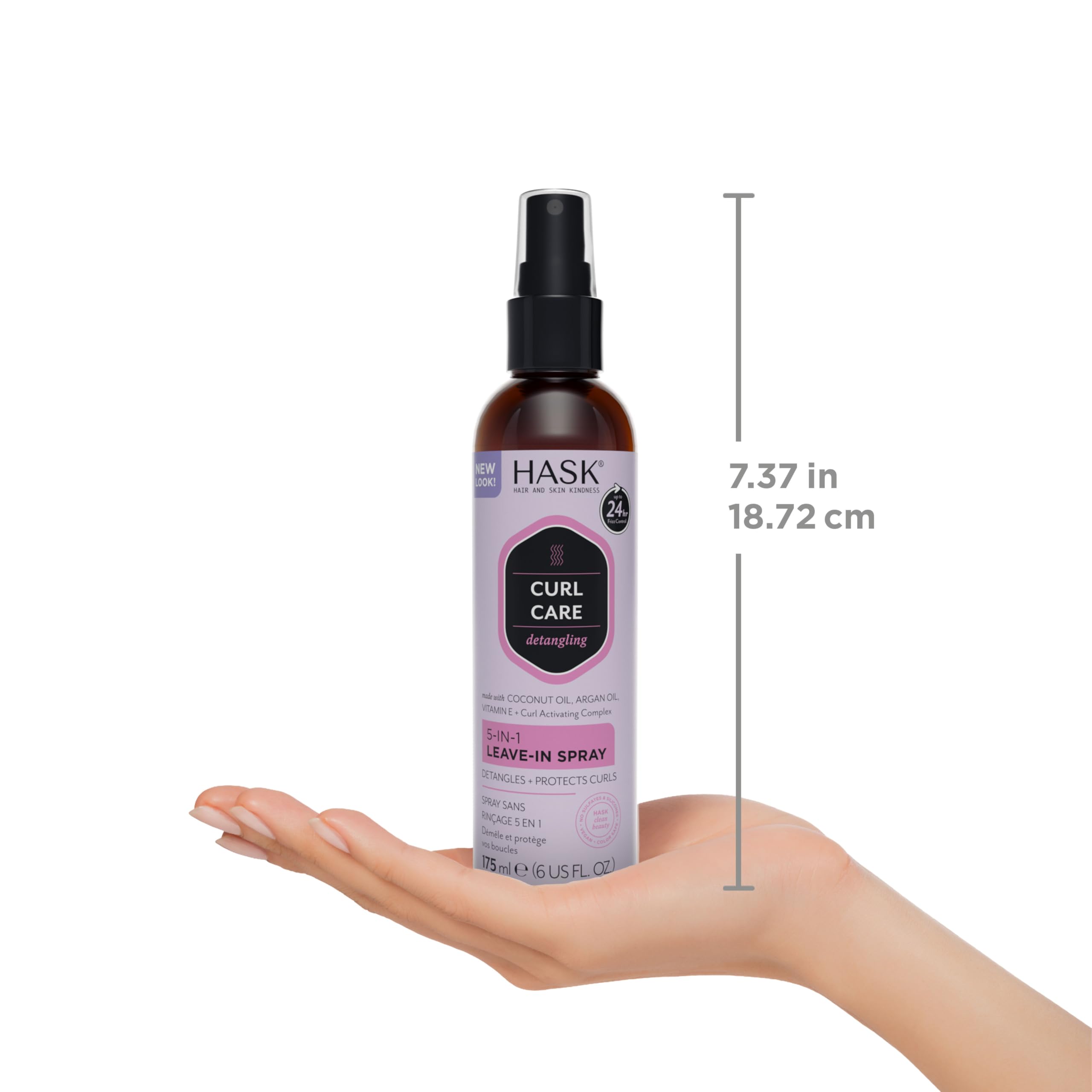 Foto 6 pulgar | Acondicionador En Aerosol Sin Enjuague Hask Curl Care 5 En 1 Vegan - Venta Internacional.
