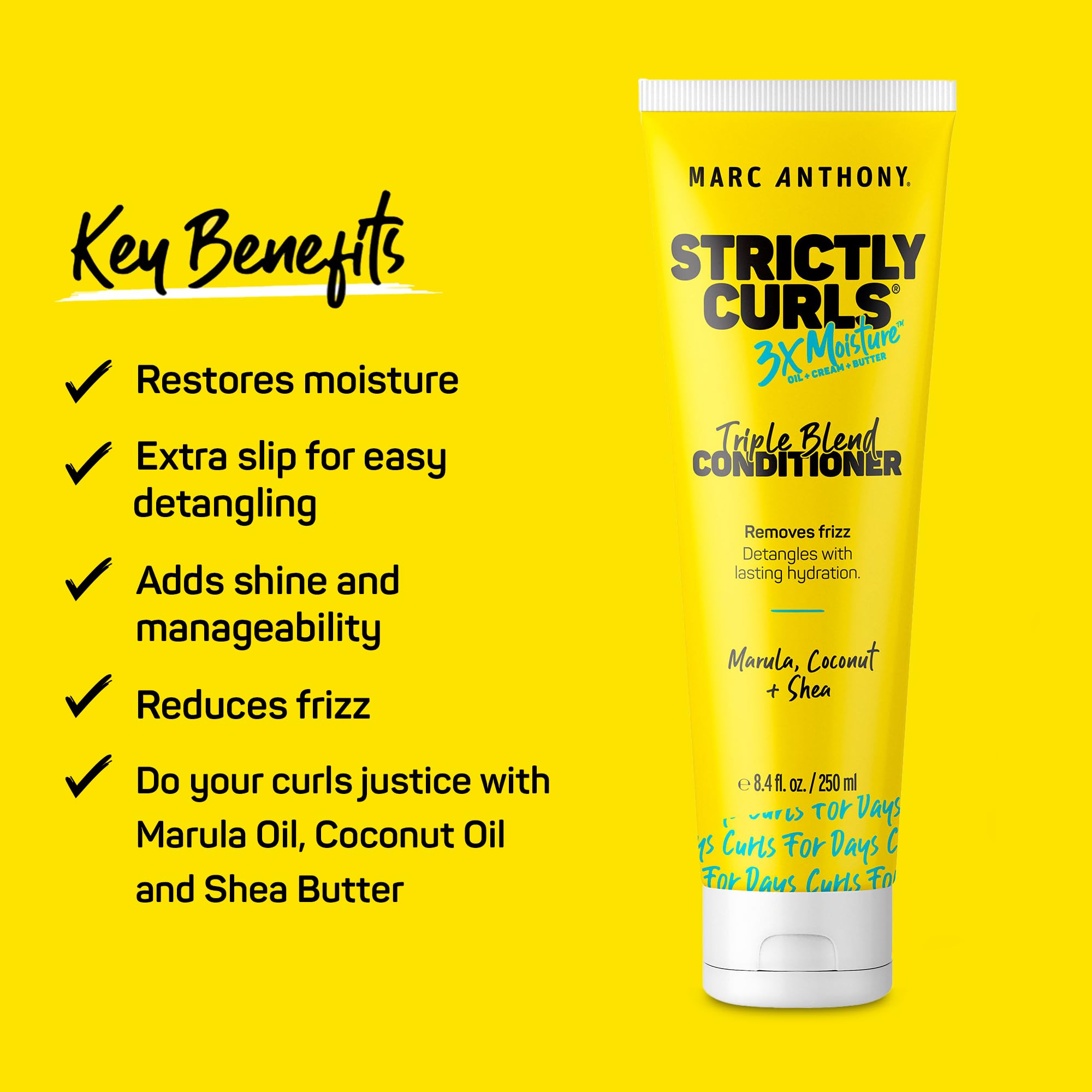 Foto 3 pulgar | Acondicionador Marc Anthony Strictly Curls 3x Moisture, 250 Ml - Venta Internacional.