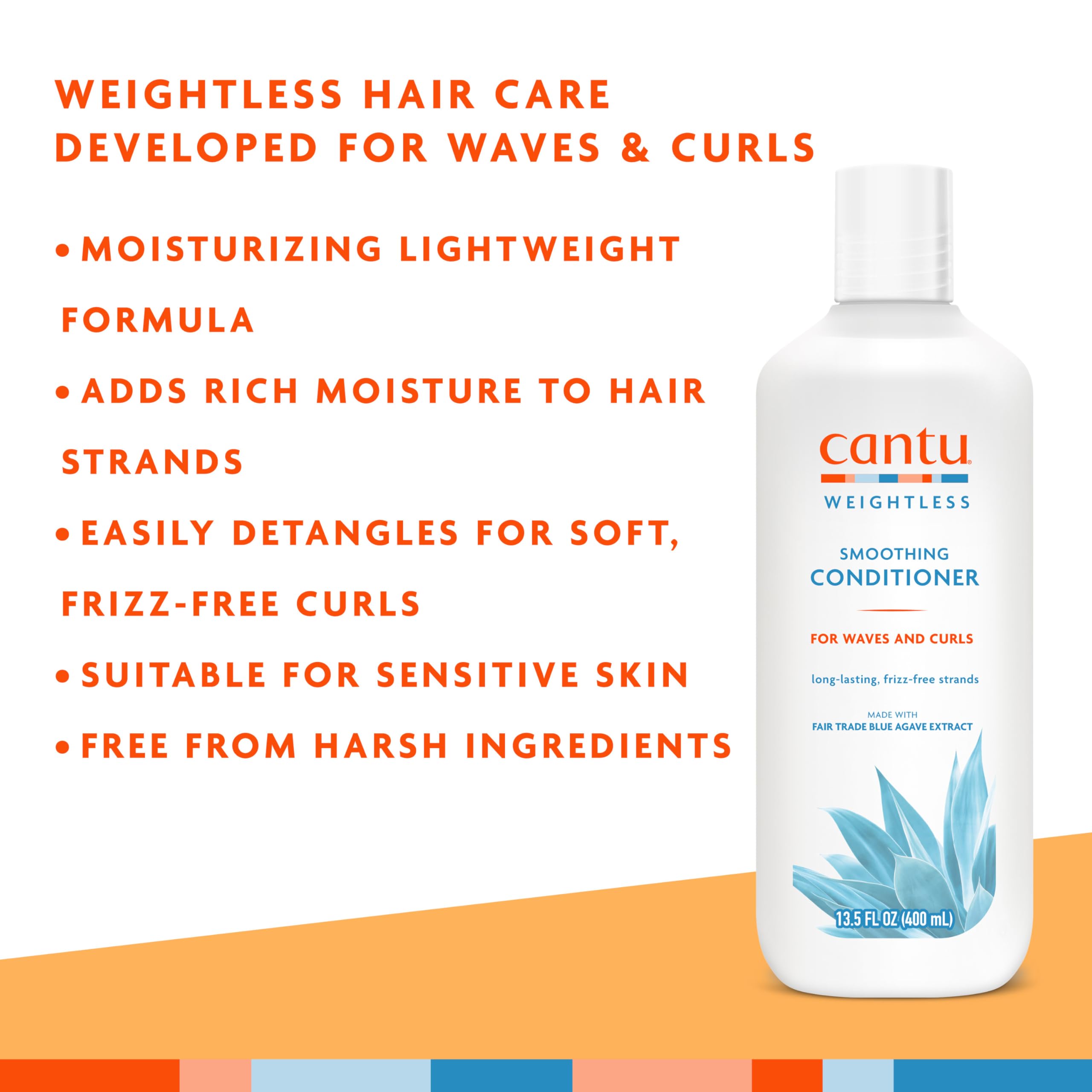 Foto 4 pulgar | Acondicionador Cantu Weightless Smoothing 400 Ml - Venta Internacional.