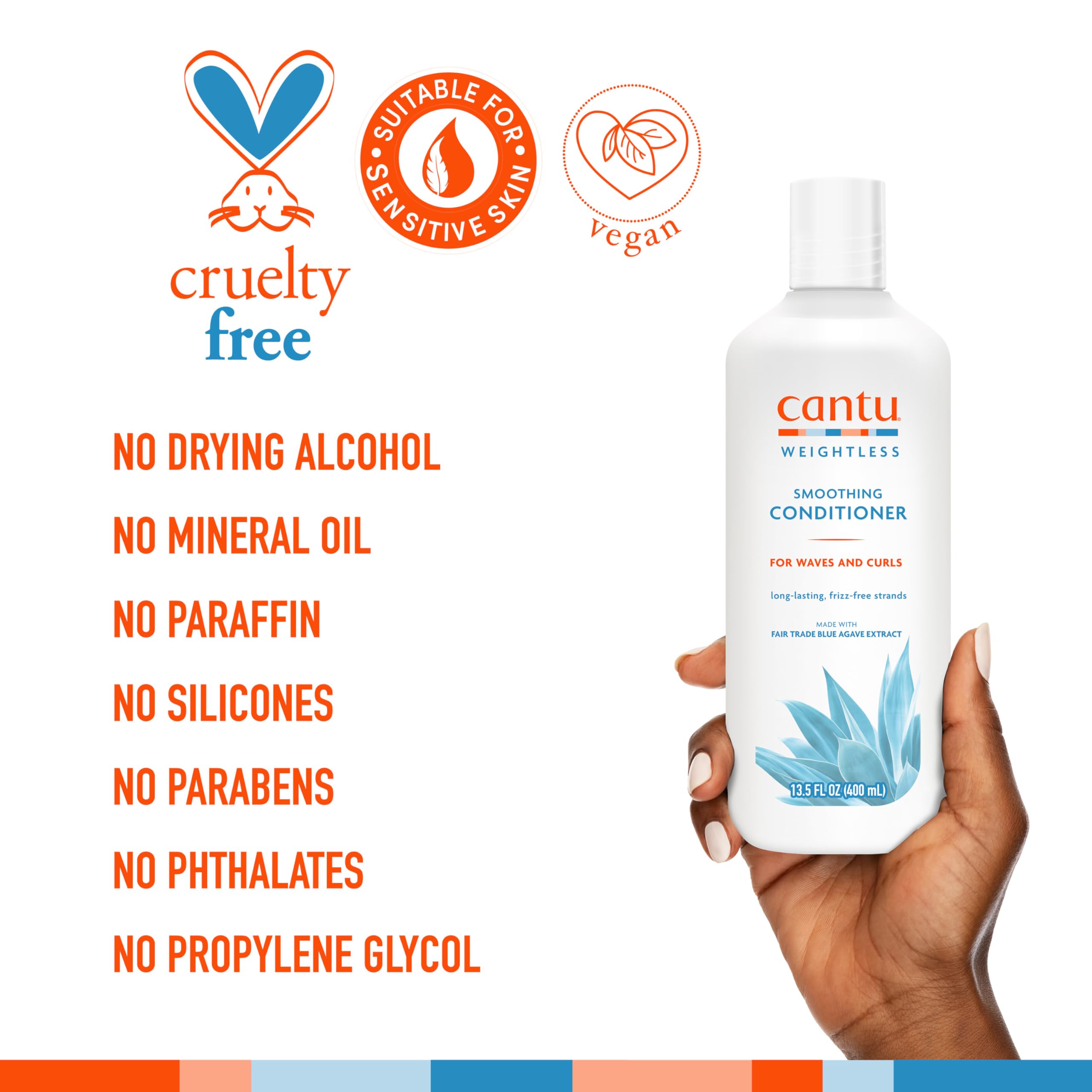 Foto 6 pulgar | Acondicionador Cantu Weightless Smoothing 400 Ml - Venta Internacional.