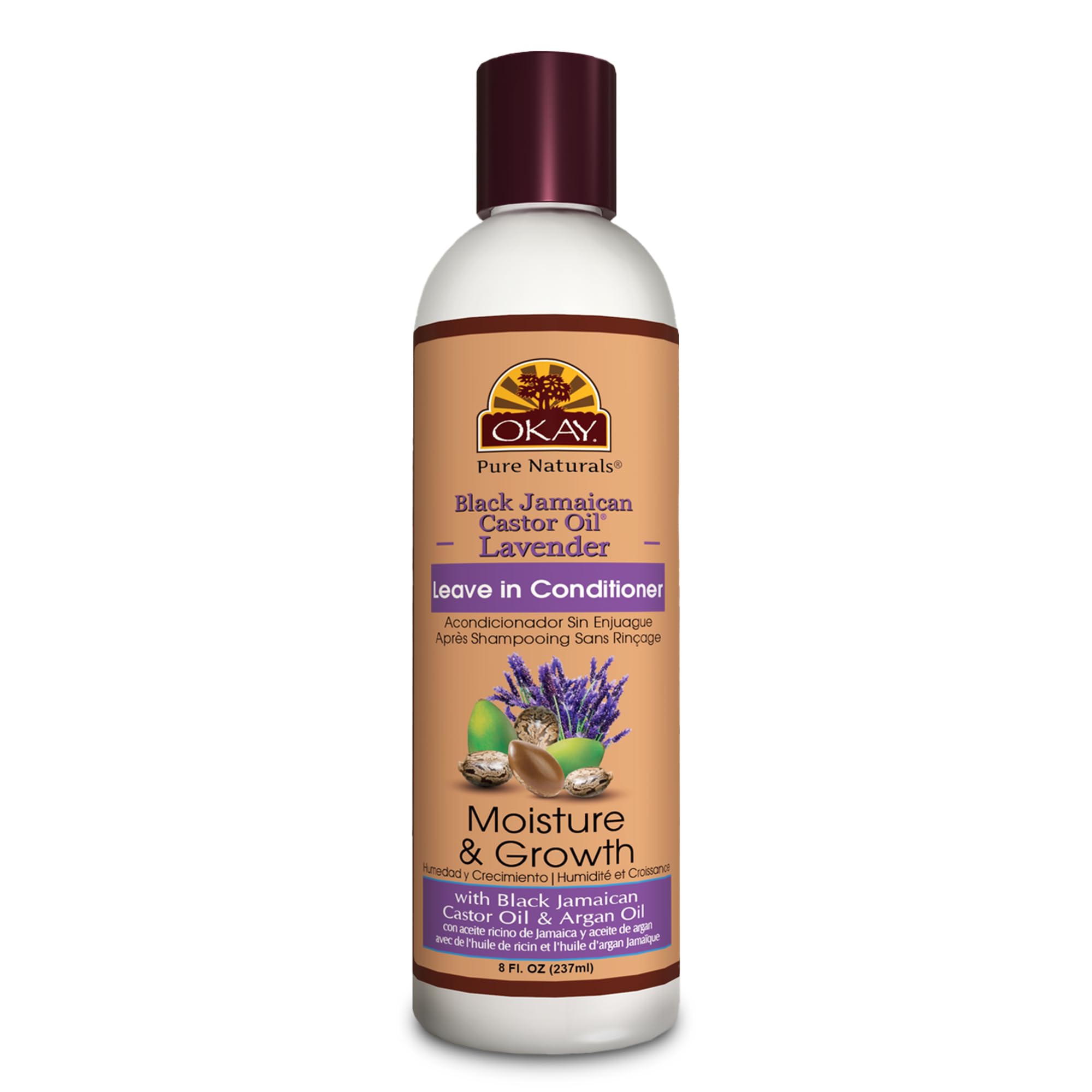 Acondicionador Leave In Okay Black, Aceite De Ricino Jamaicano, 240 Ml - Venta Internacional.
