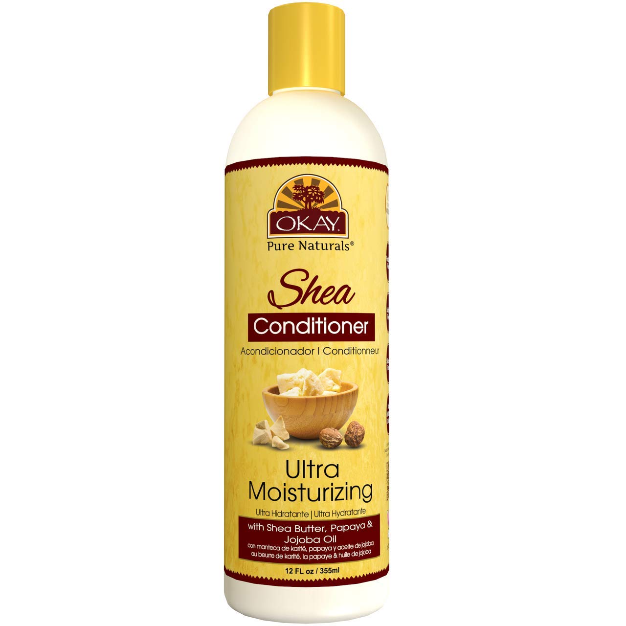 Acondicionador Okay, Karité Ultrahidratante, 355 Ml, Sin Sulfatos - Venta Internacional.