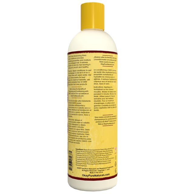 Foto 3 pulgar | Acondicionador Okay, Karité Ultrahidratante, 355 Ml, Sin Sulfatos - Venta Internacional.