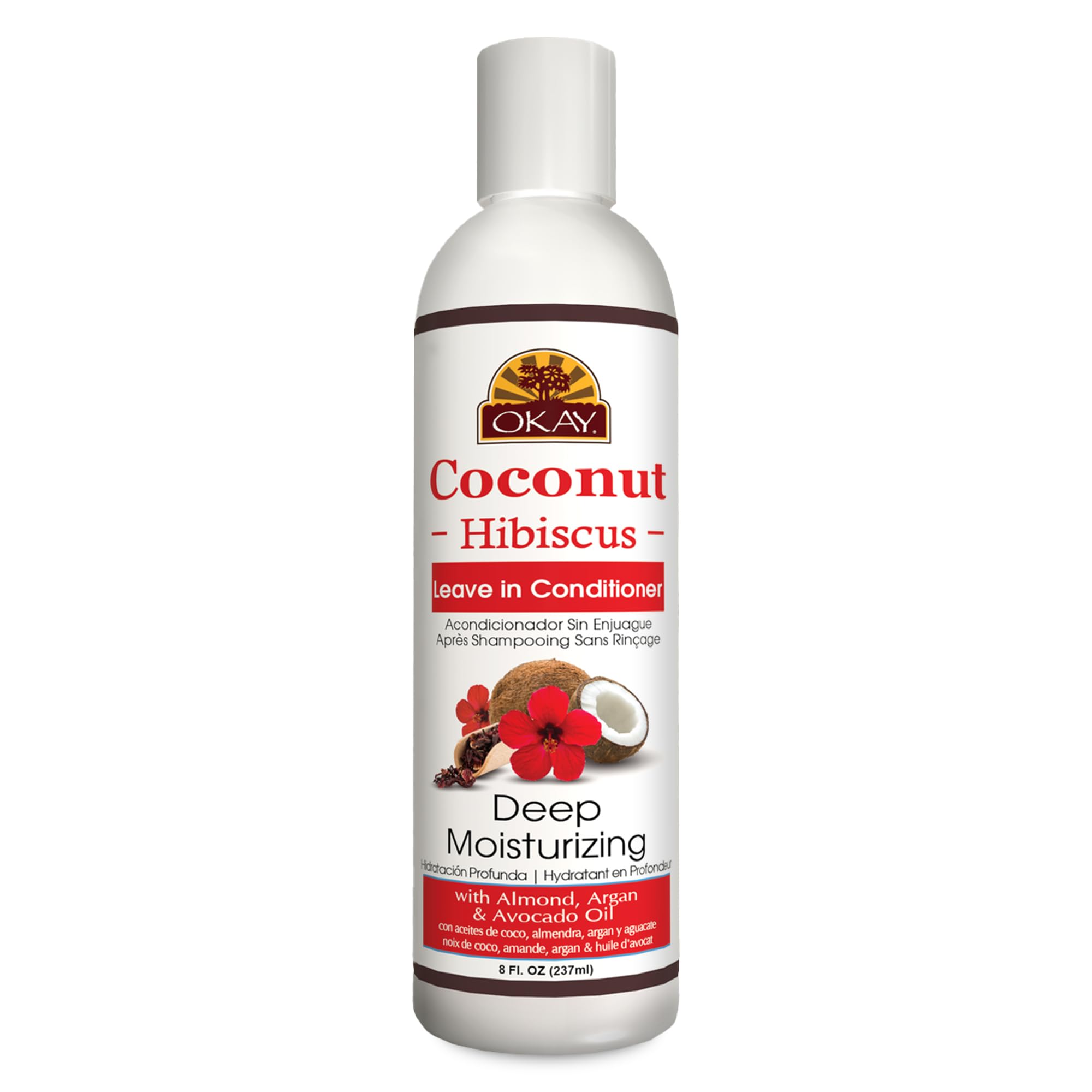 Acondicionador Sin Enjuague Okay, Coco E Hibisco, 237 Ml - Venta Internacional.