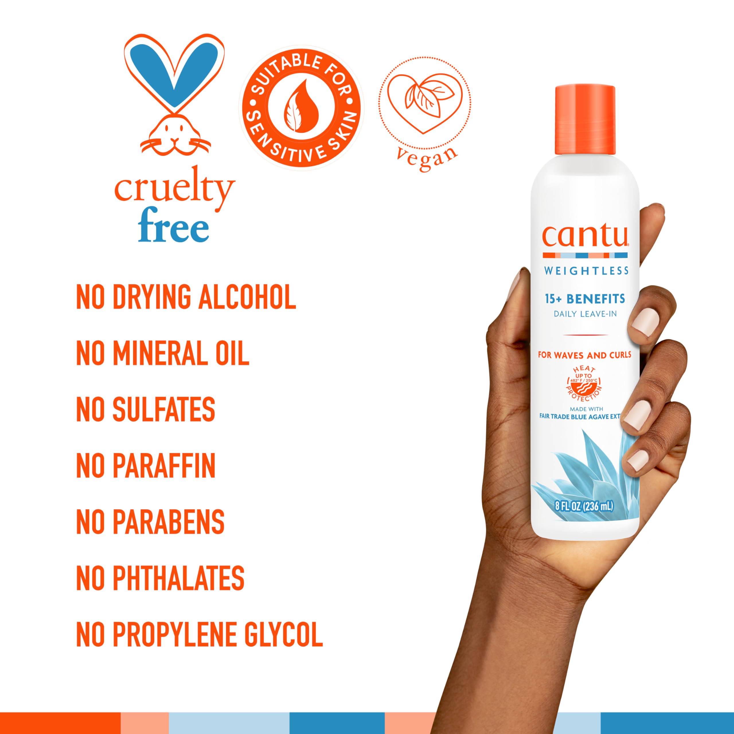 Foto 6 pulgar | Crema Sin Enjuague Cantu Weightless Daily 240 Ml - Venta Internacional.