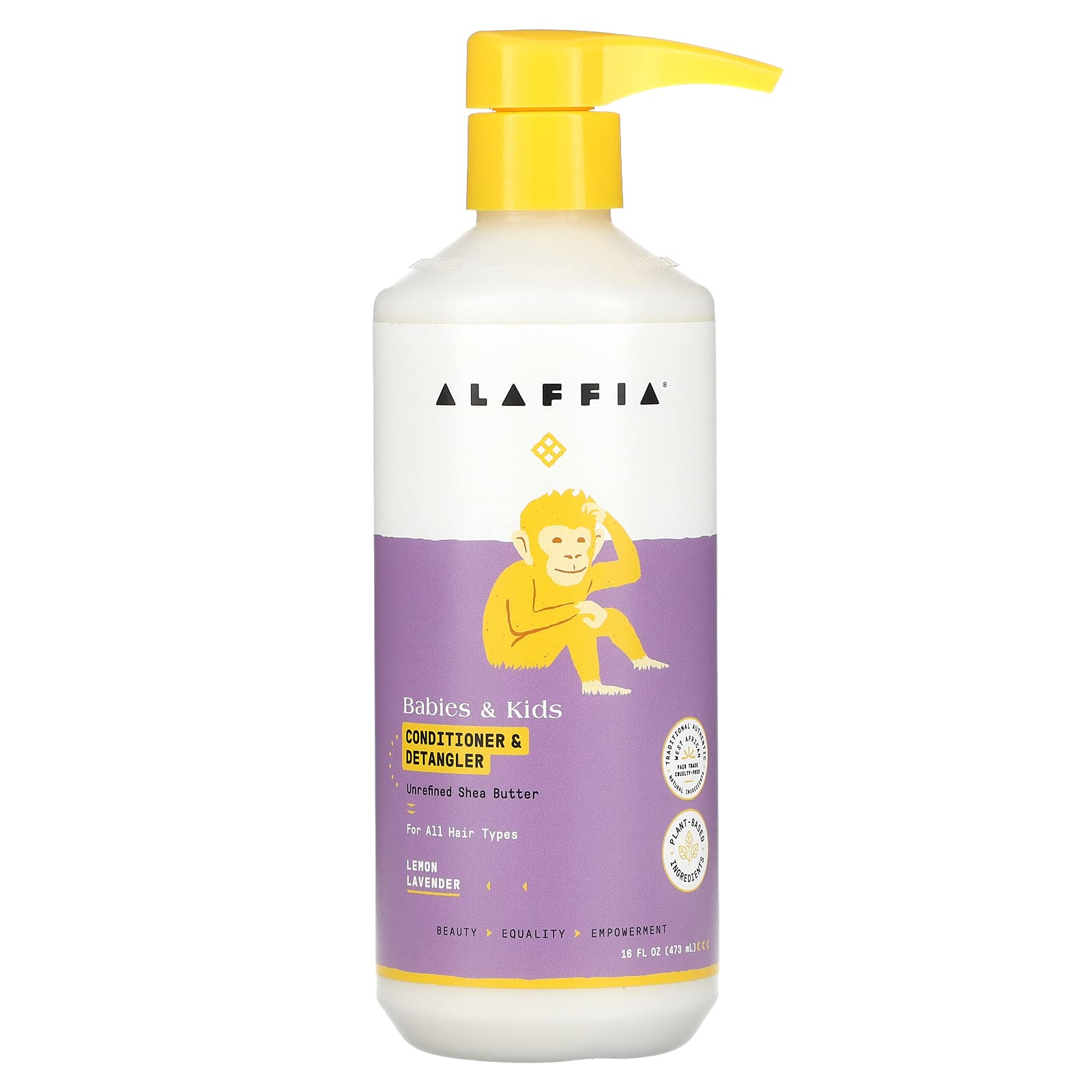 Acondicionador Y Desenredante Alaffia Lemon Lavender Para Bebés, 473 Ml - Venta Internacional.