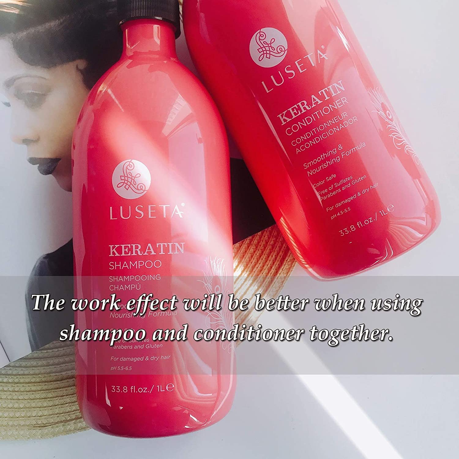 Foto 7 pulgar | Acondicionador L Luseta Keratin - Venta Internacional.
