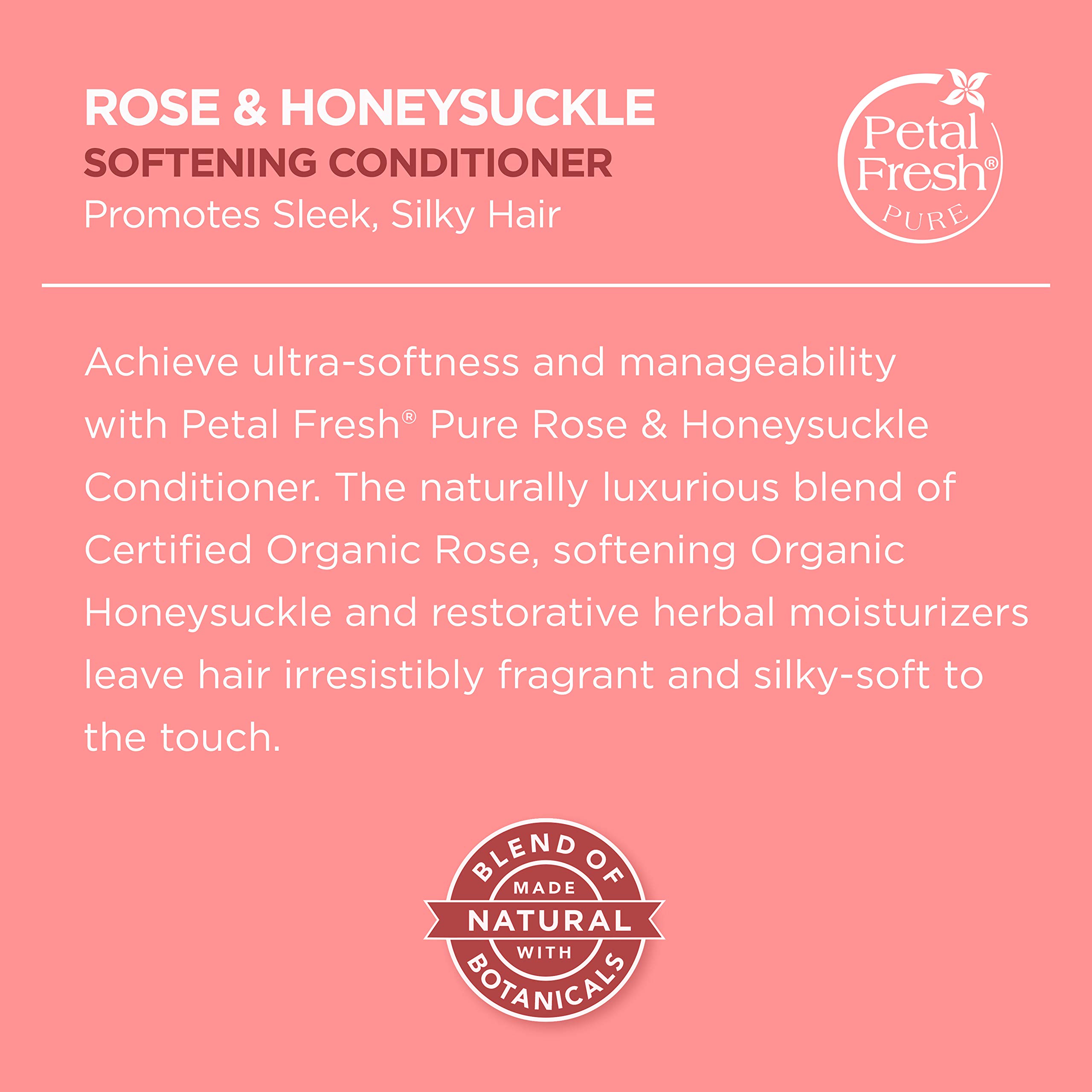 Foto 2 | Acondicionador Petal Fresh Pure Suavizante Rosa Y Madreselva  480 Ml - Venta Internacional.