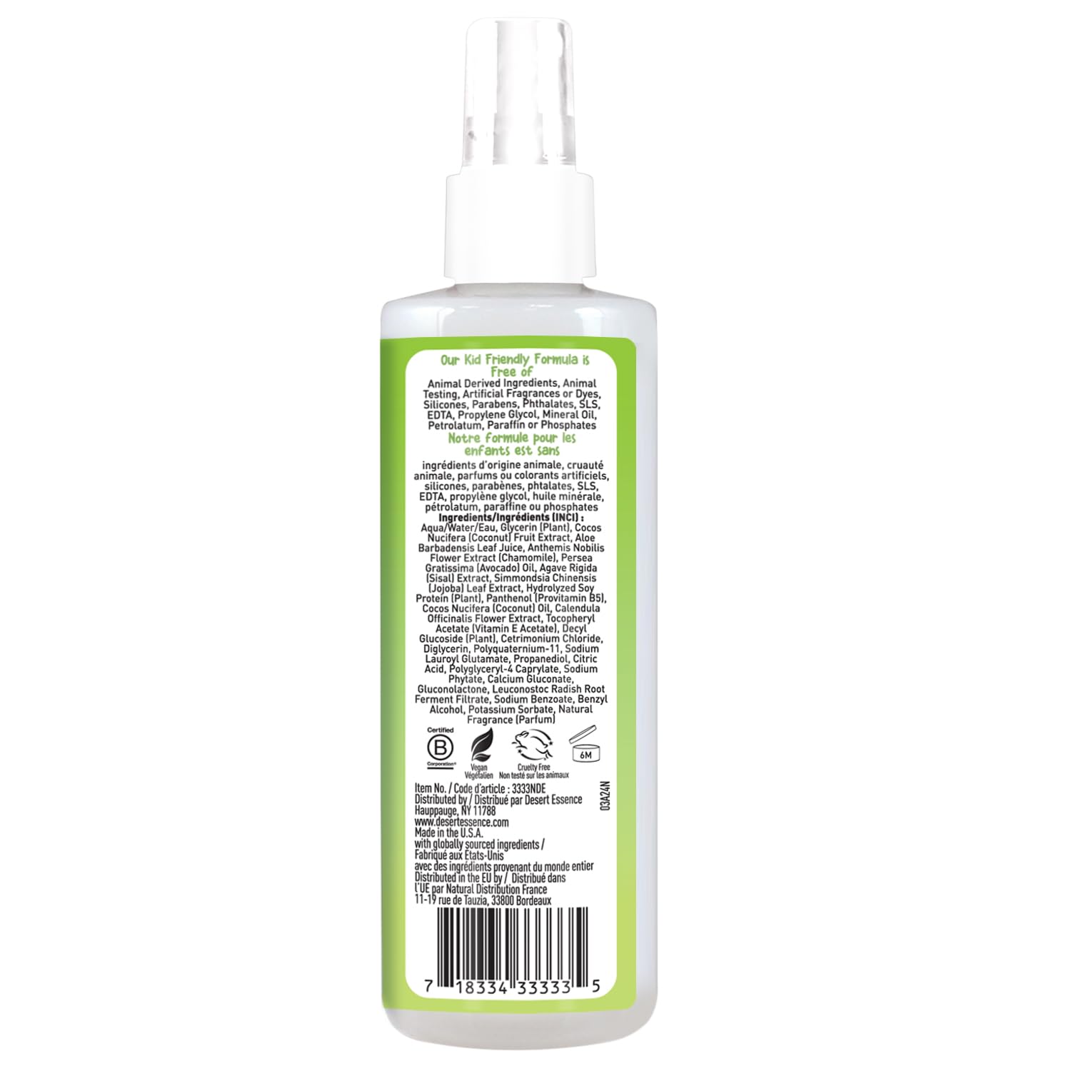 Foto 7 pulgar | Desenredante En Aerosol Acondicionador Desert Essence Kids  240 Ml - Venta Internacional.