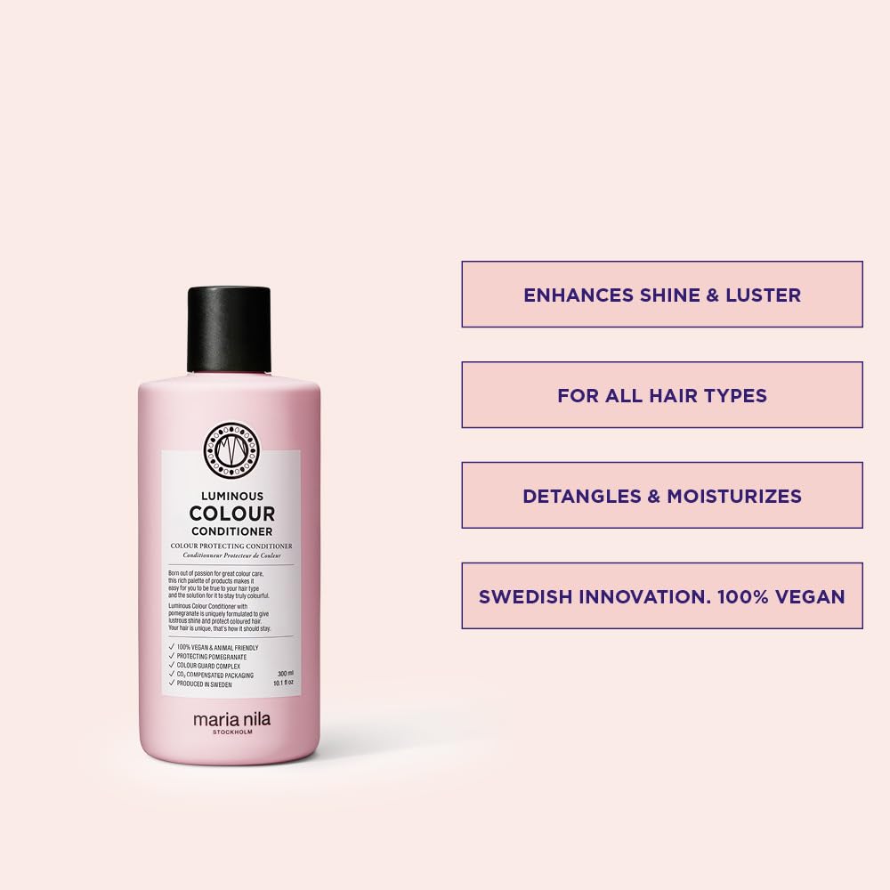 Foto 3 pulgar | Acondicionador Maria Nila Luminous Colour 300 Ml 100% Vegano - Venta Internacional.