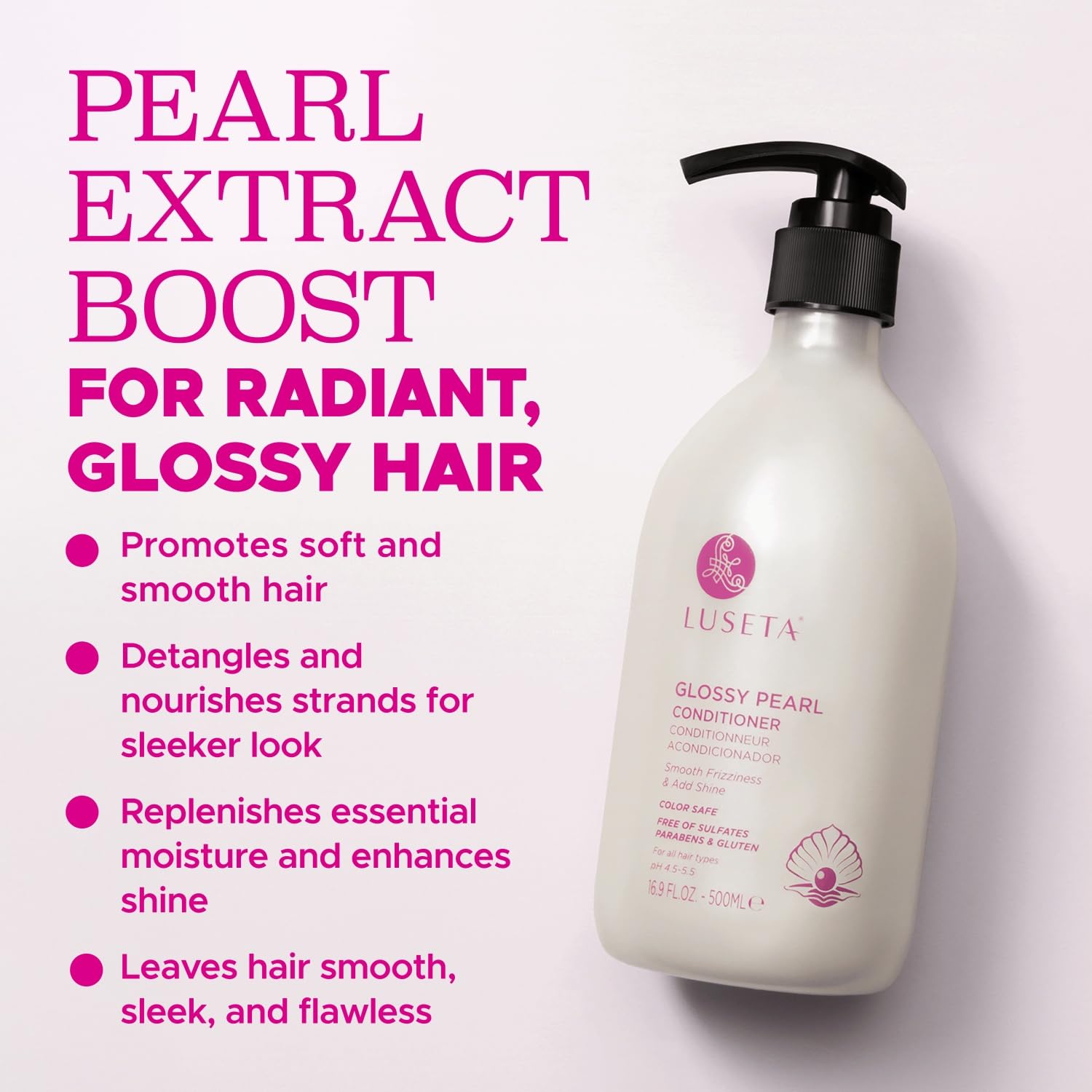 Foto 6 pulgar | Acondicionador Luseta Glossy Pearl  Suavizante Y Nutritivo  500 Ml - Venta Internacional.