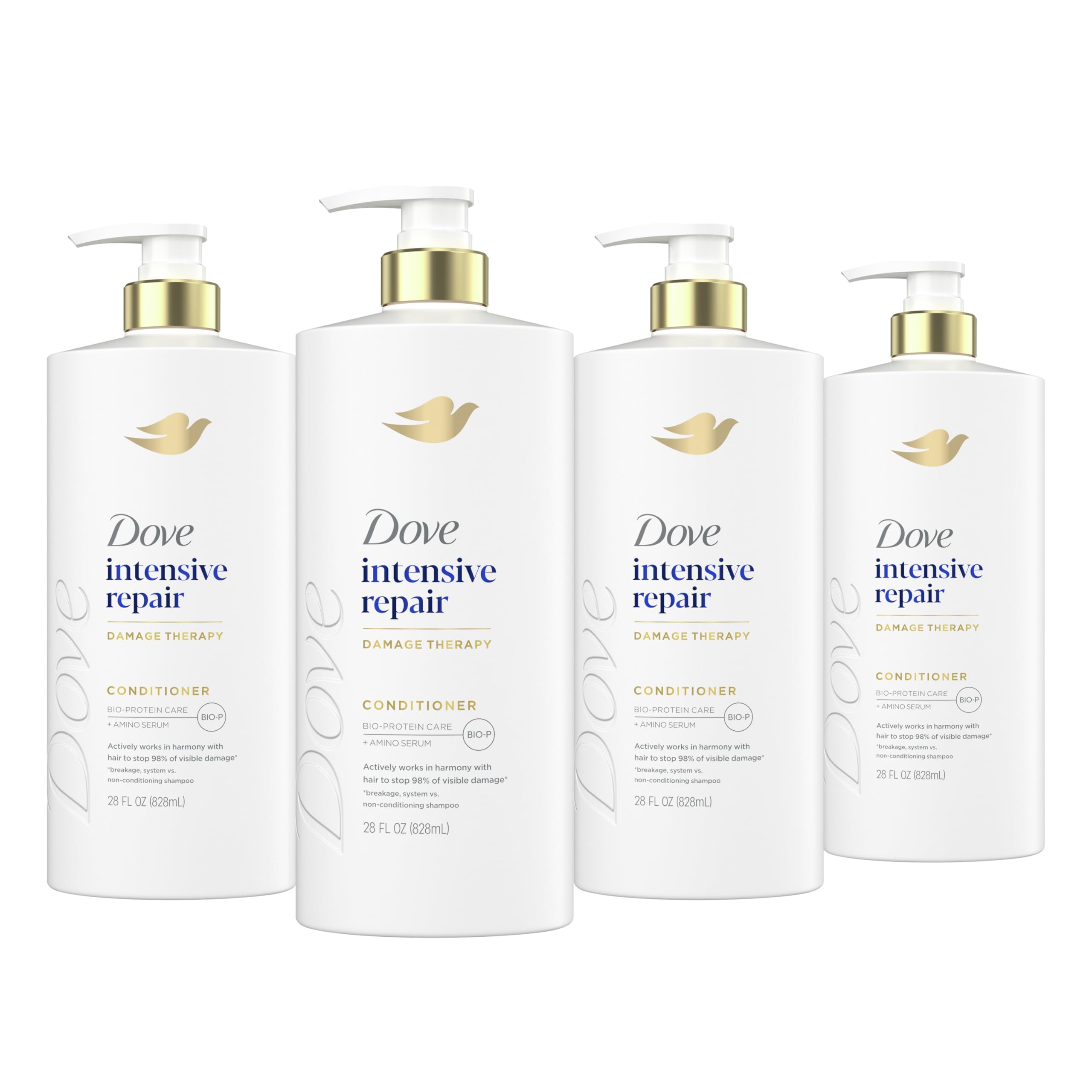 Acondicionador Dove Intensive Repair Para Cabello Dañado  828 Ml  Paquete De 4 - Venta Internacional.