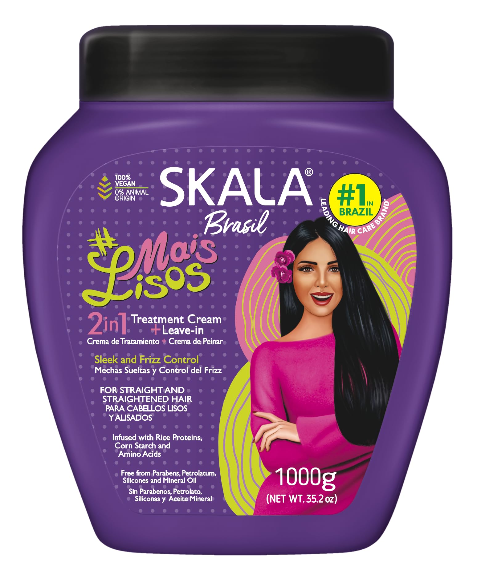 Crema Acondicionadora Y Para Peinar Skala Mais Lisos - Venta Internacional.