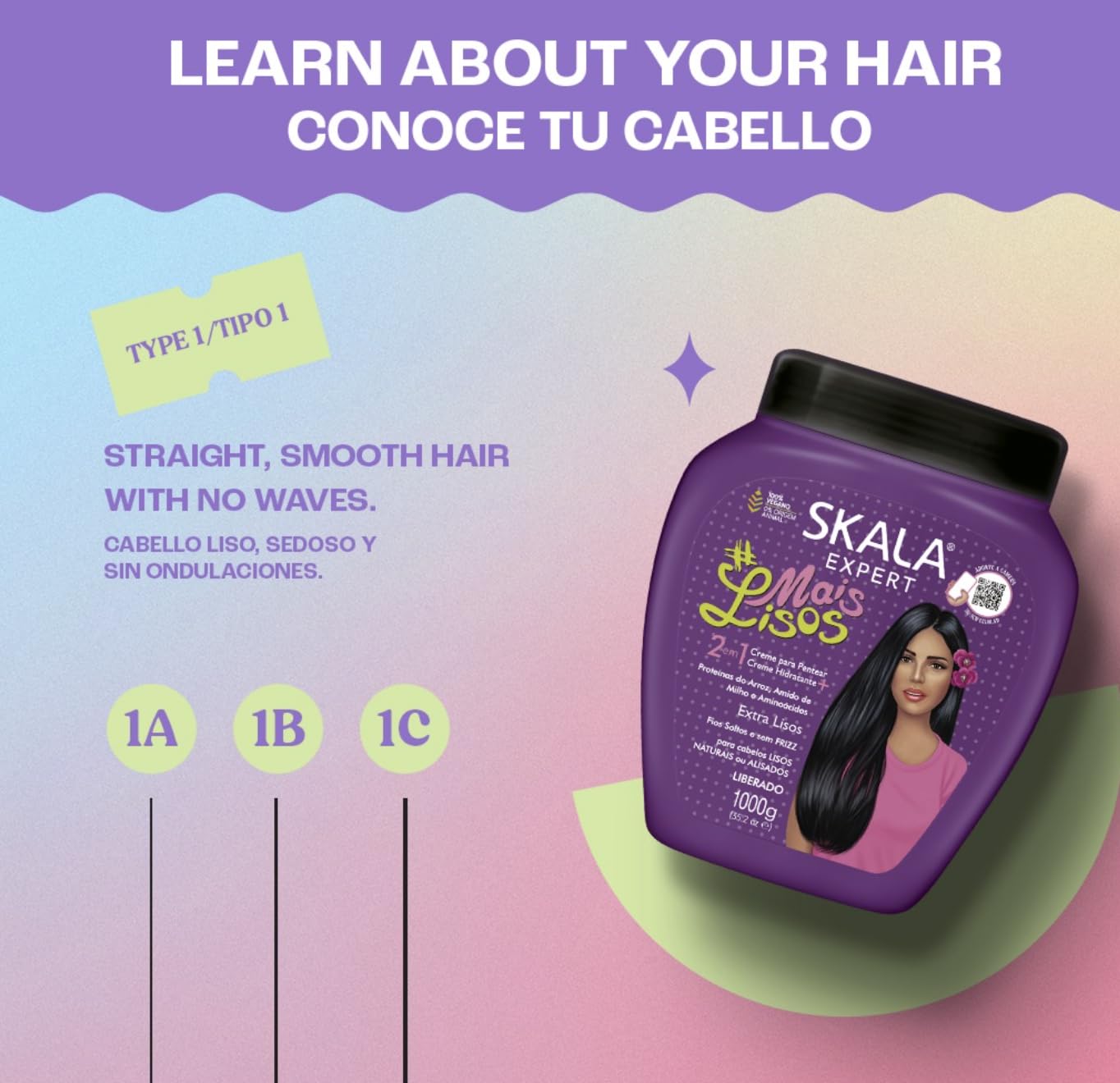 Foto 4 pulgar | Crema Acondicionadora Y Para Peinar Skala Mais Lisos - Venta Internacional.
