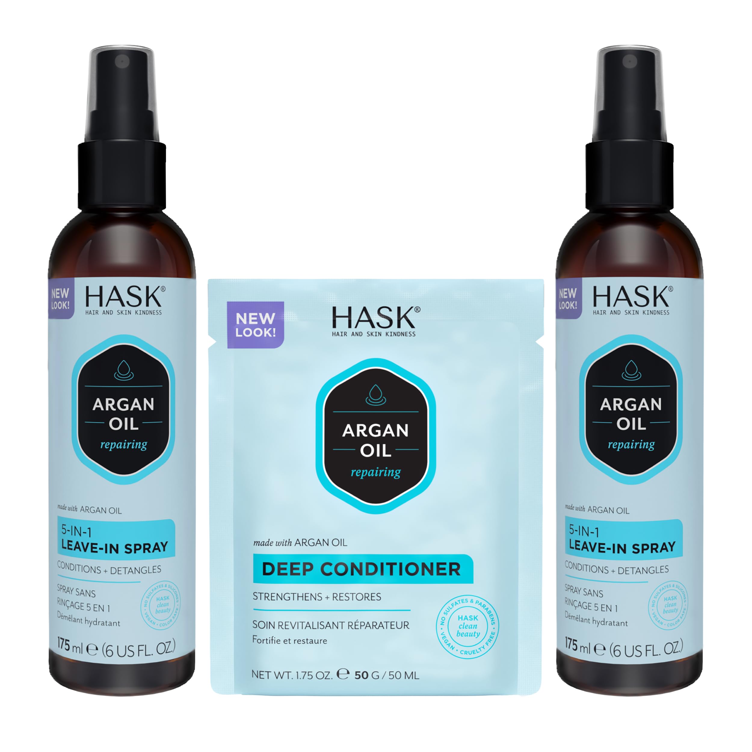 Acondicionador Sin Enjuague 5 En 1 Con Aceite De Argán Hask Para El Cuidado Del Cabello - Venta Internacional.