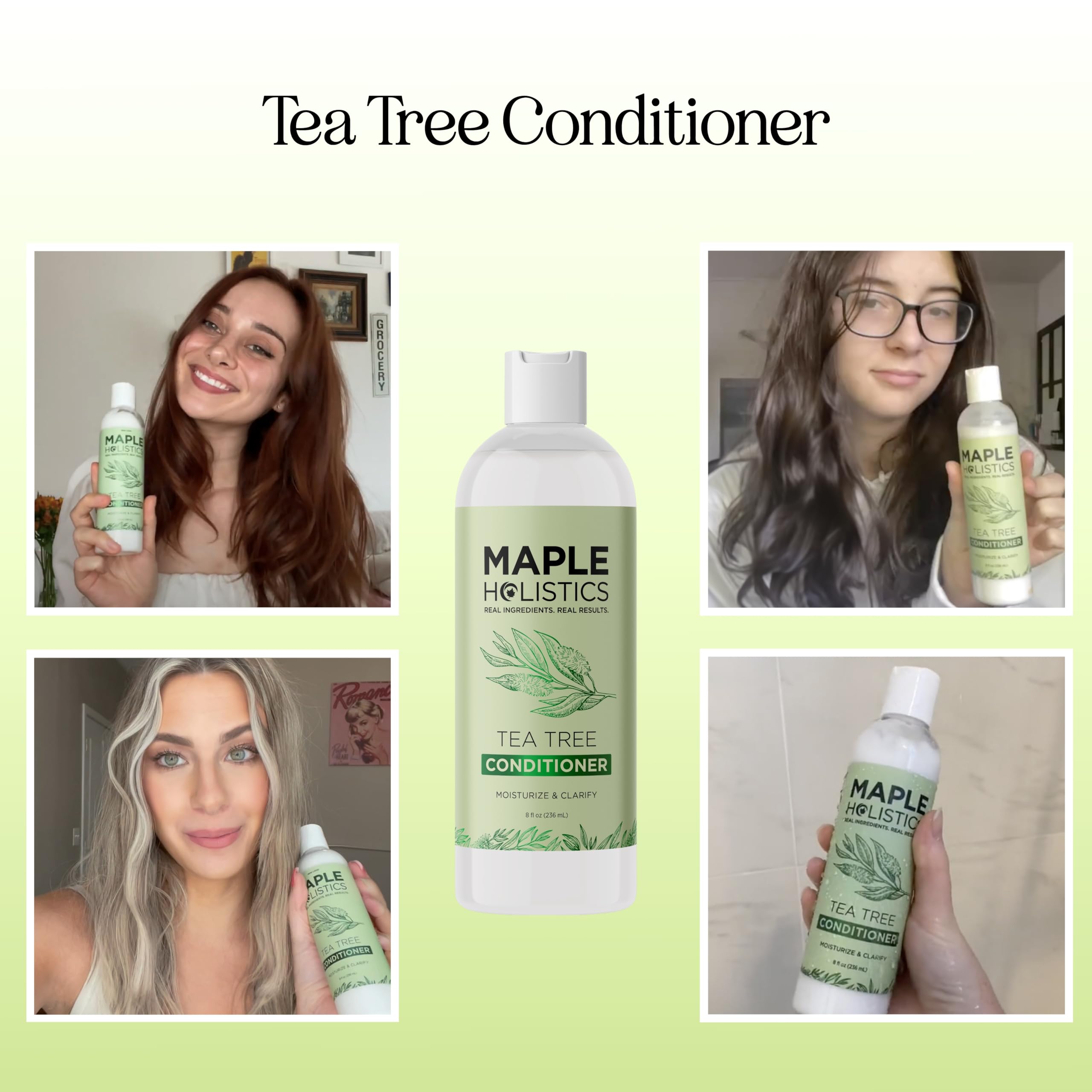 Foto 3 pulgar | Acondicionador Maple Holistics Con Aceite De Árbol De Té Para Cabello Seco  250 Ml - Venta Internacional.