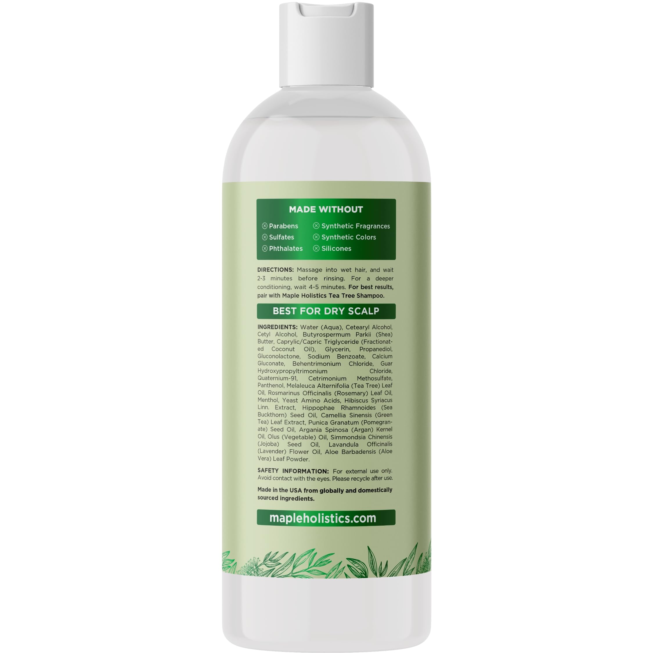 Foto 7 pulgar | Acondicionador Maple Holistics Con Aceite De Árbol De Té Para Cabello Seco  250 Ml - Venta Internacional.